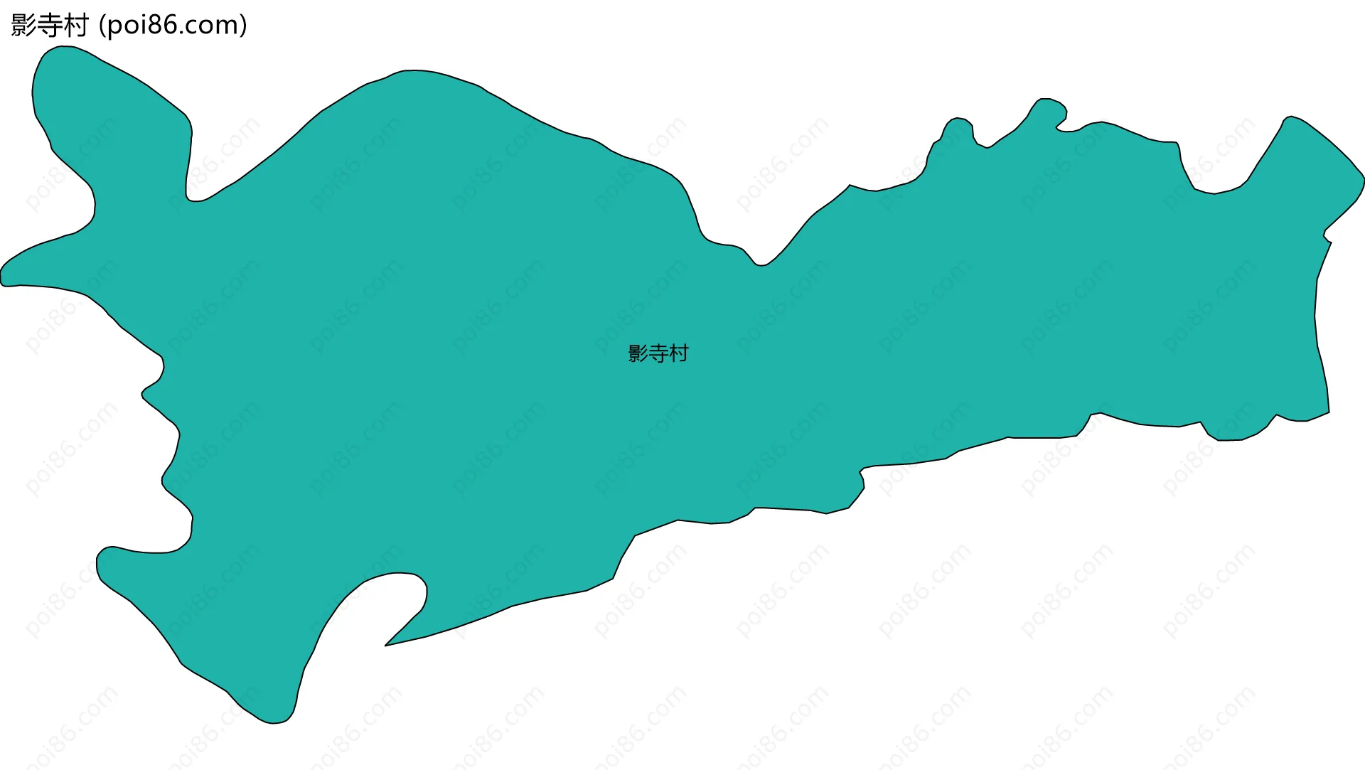 影寺村边界地图