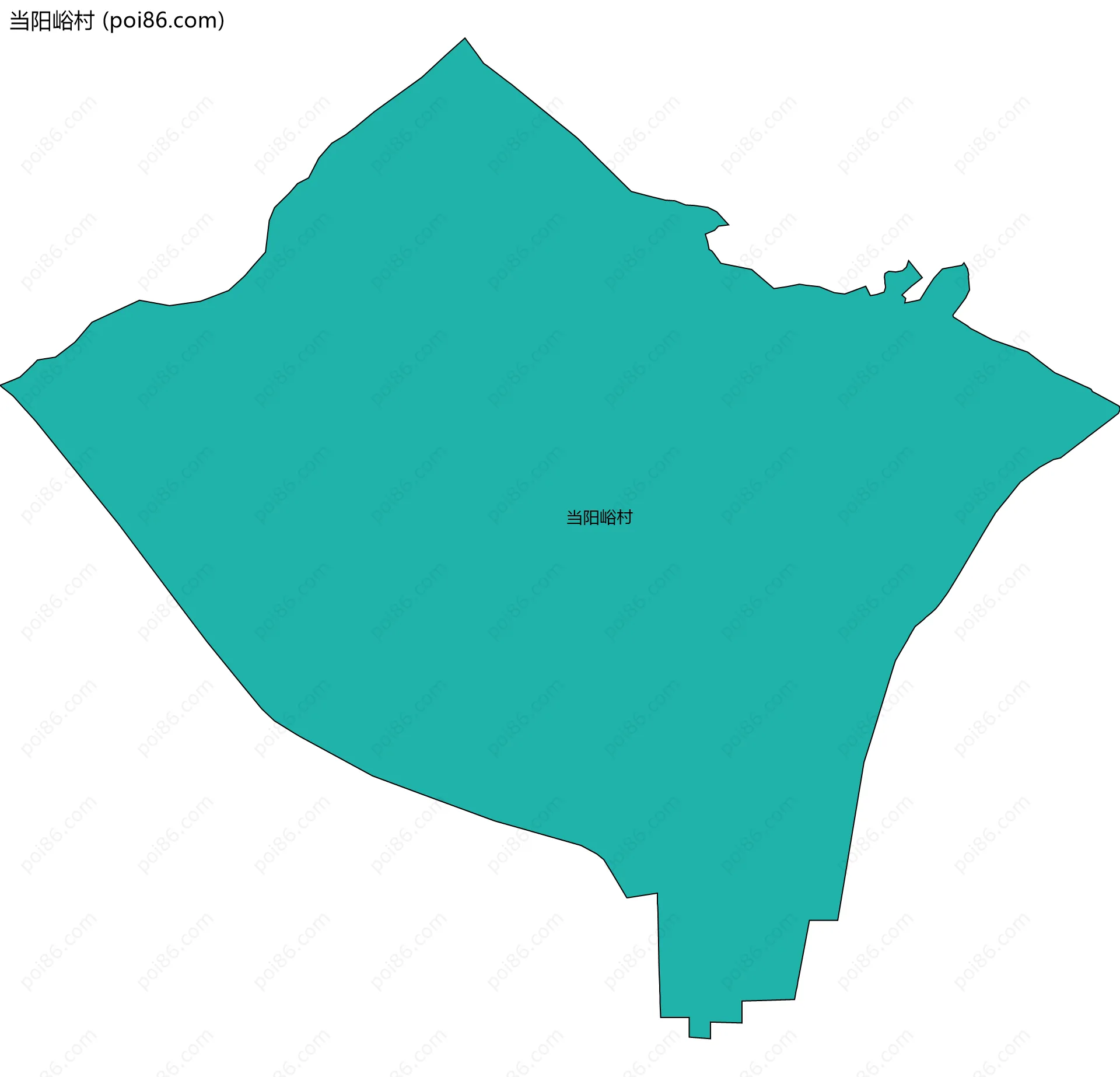 当阳峪村边界地图