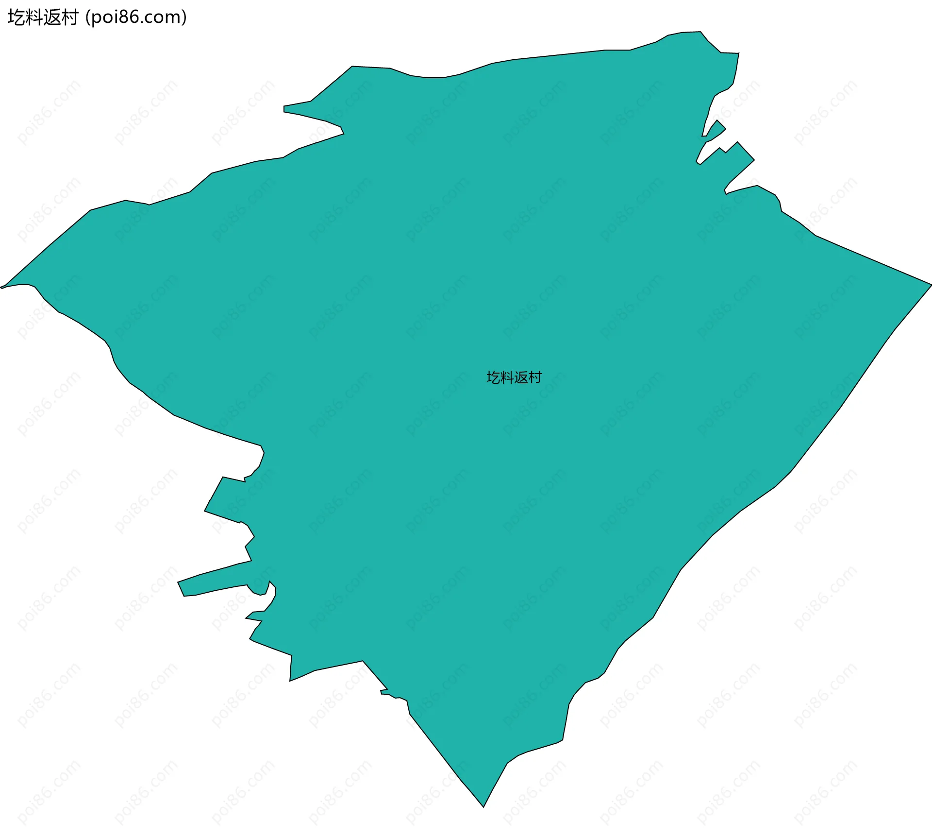 圪料返村边界地图