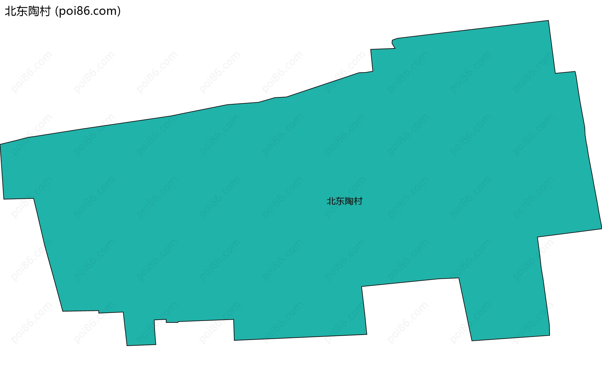 北东陶村边界地图