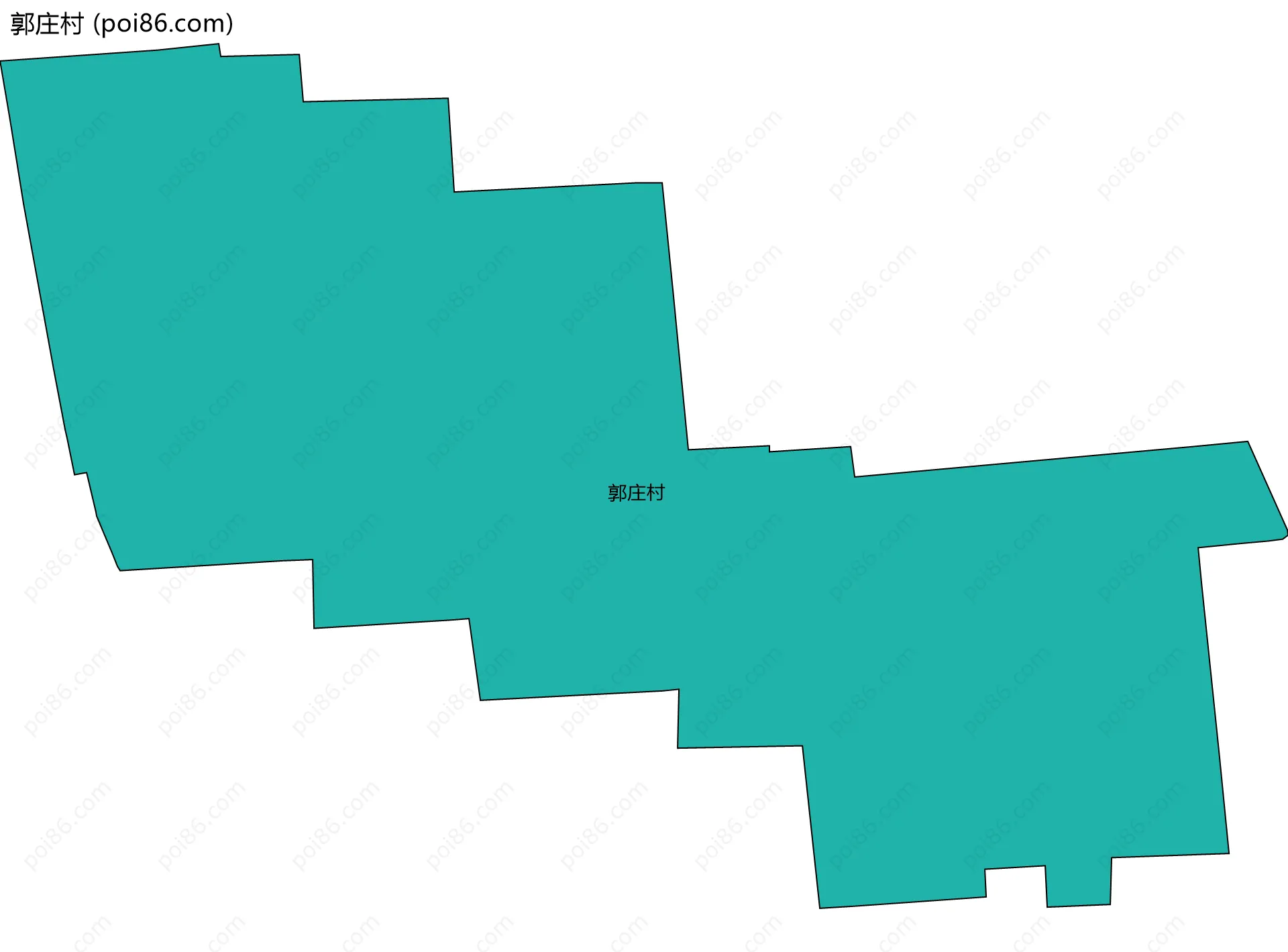 郭庄村边界地图