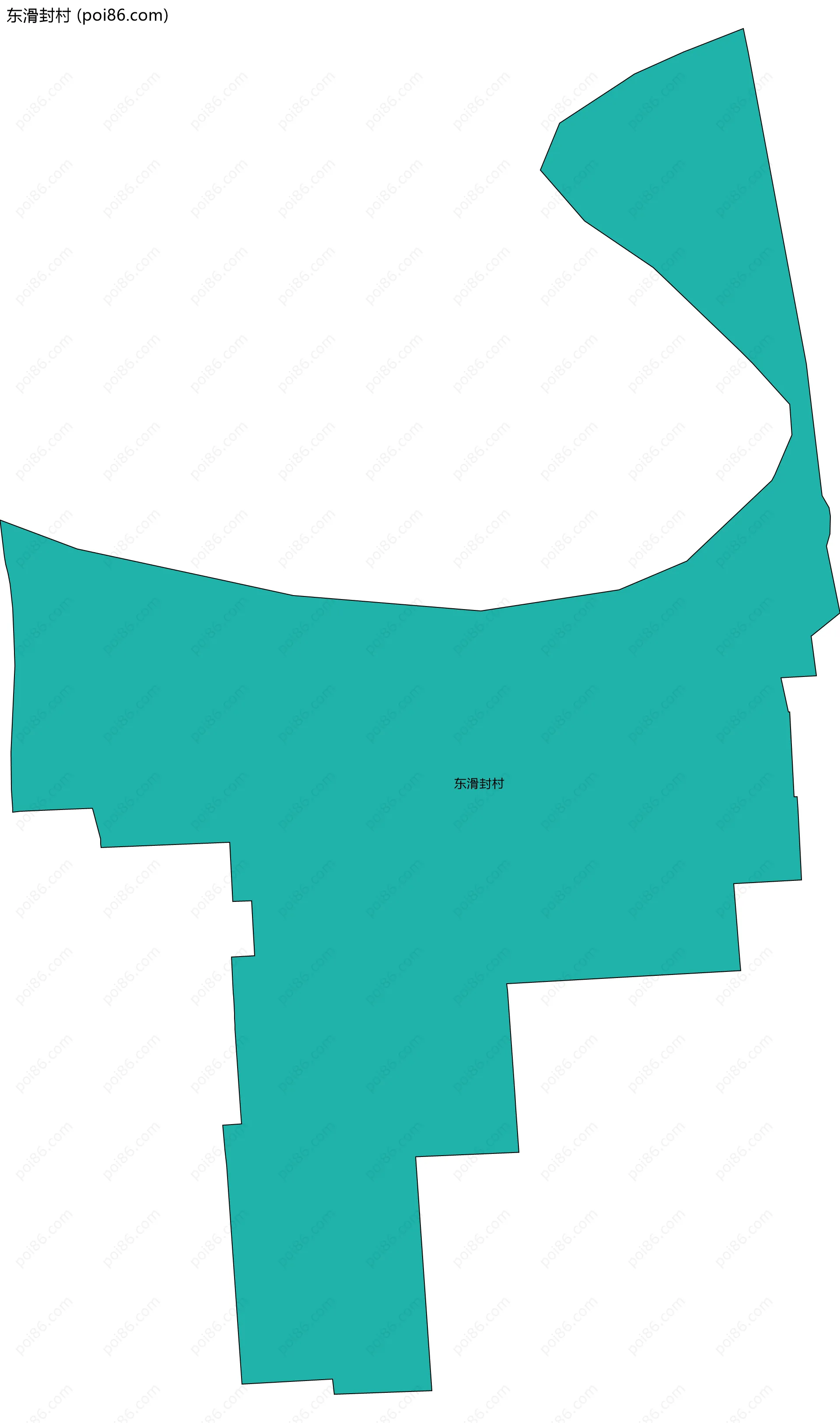 东滑封村边界地图