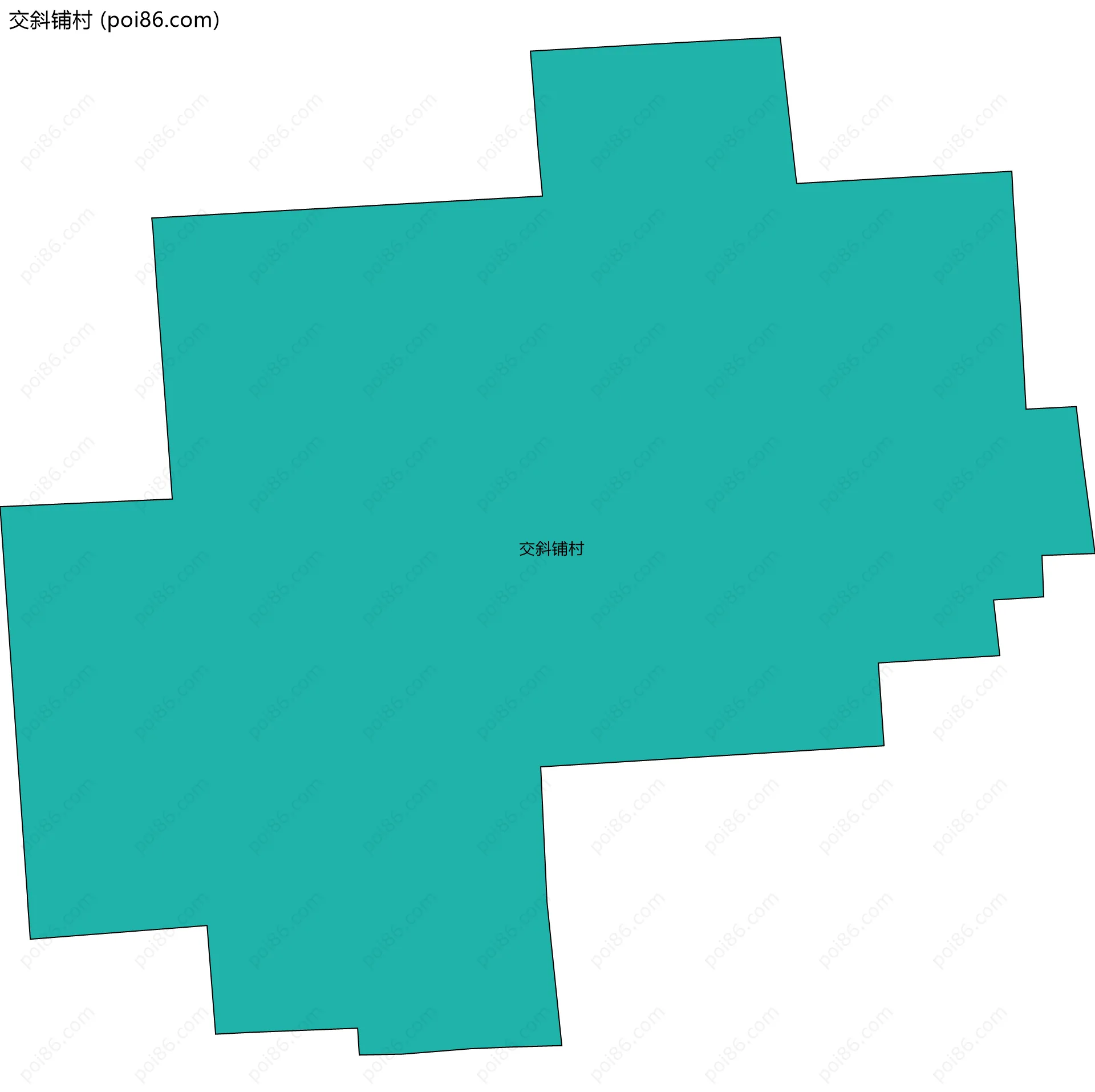 交斜铺村边界地图
