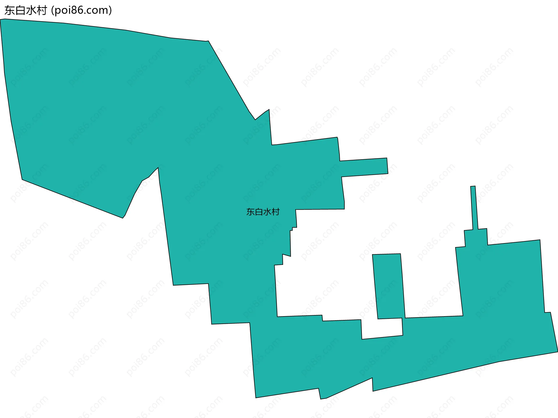 东白水村边界地图