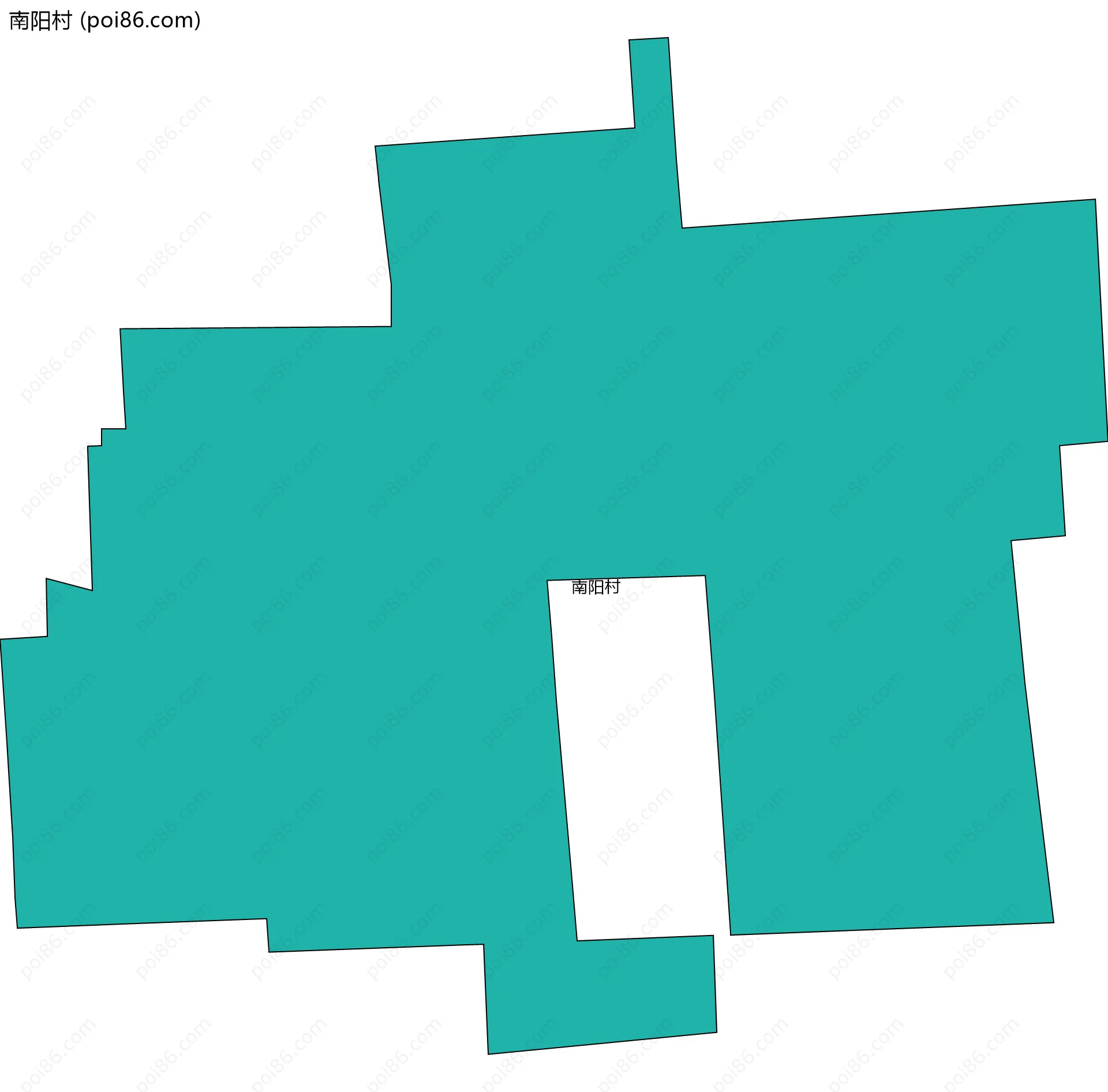 南阳村边界地图