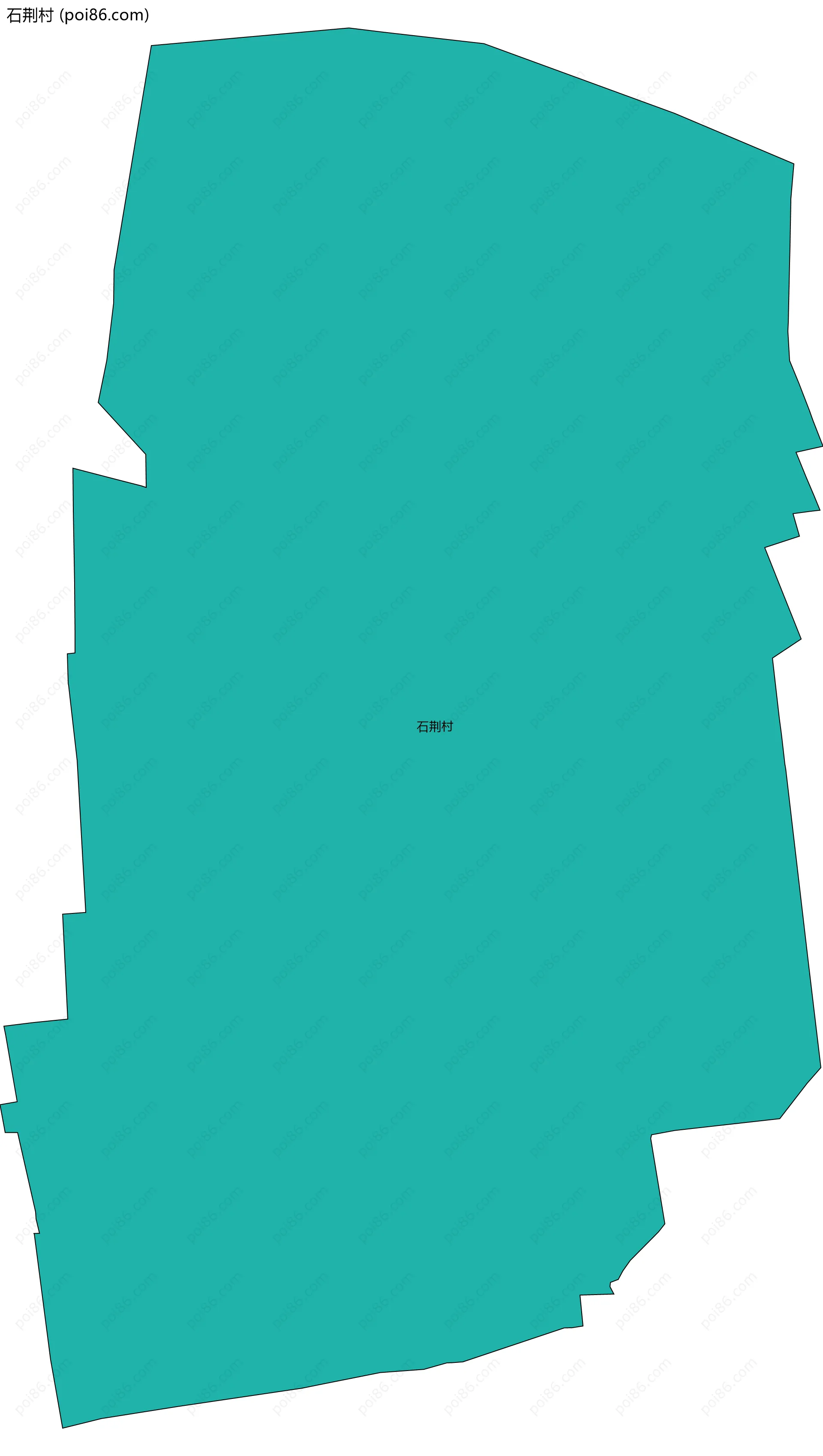 石荆村边界地图