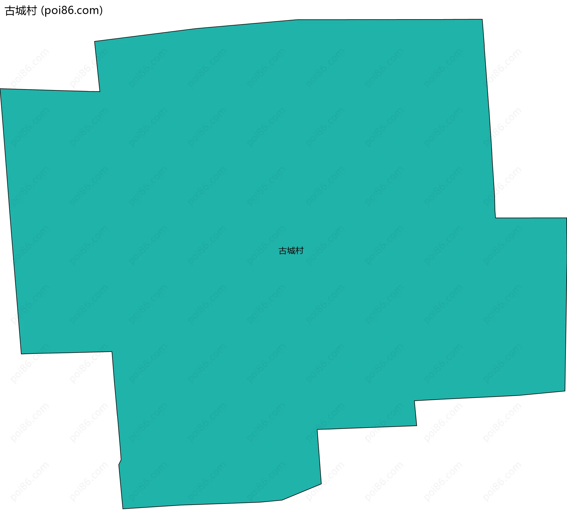 古城村边界地图