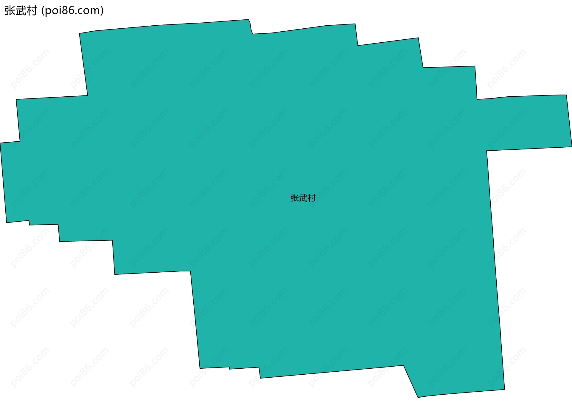 张武村边界地图
