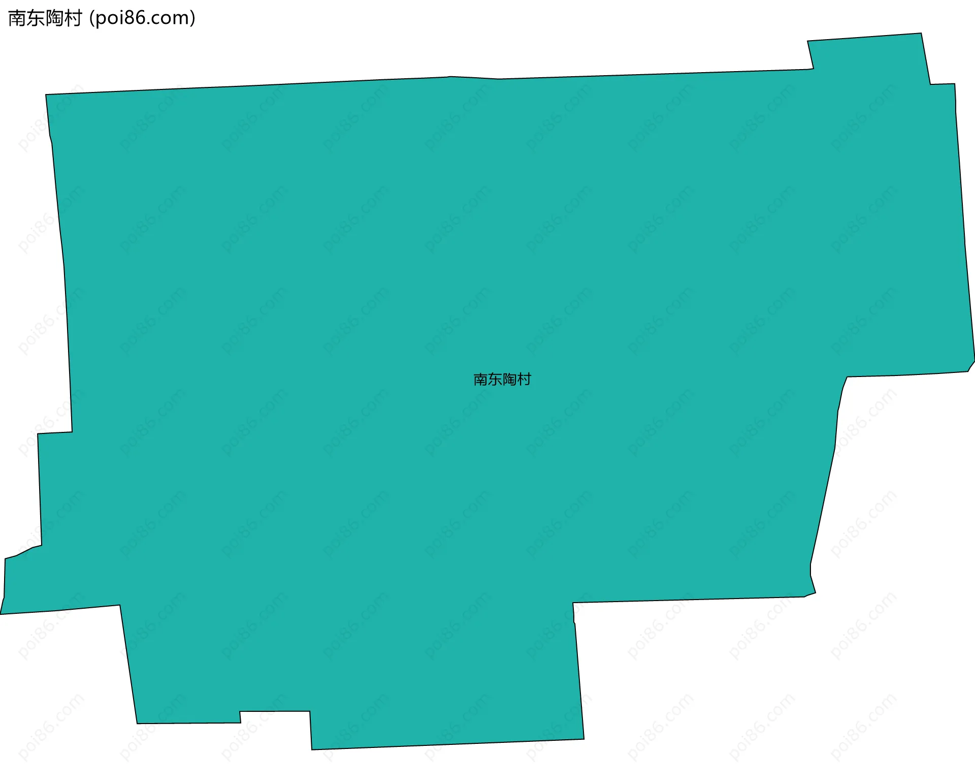 南东陶村边界地图