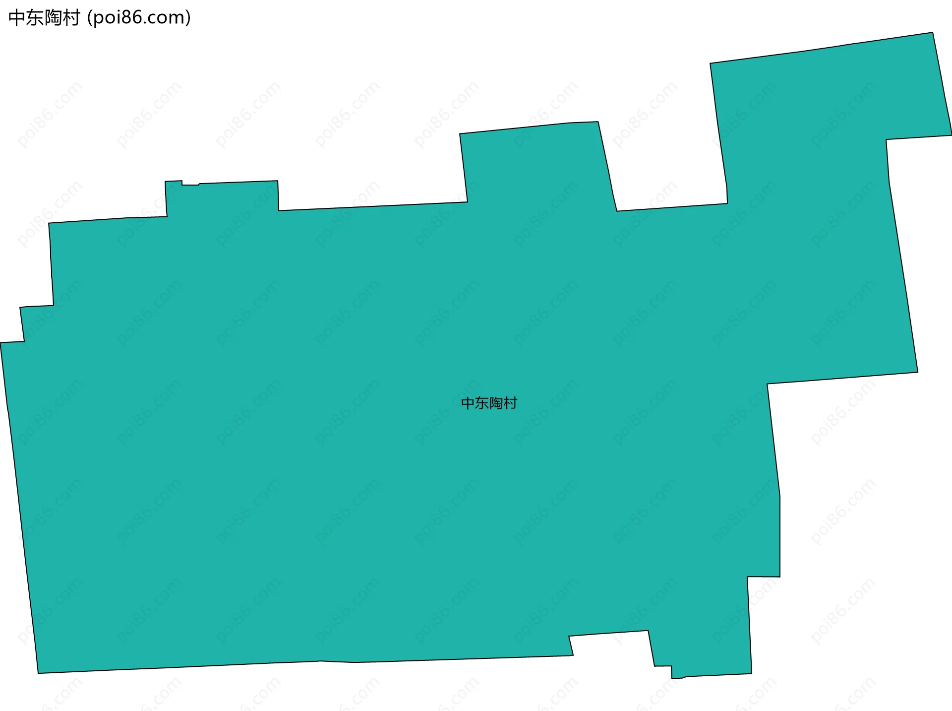 中东陶村边界地图