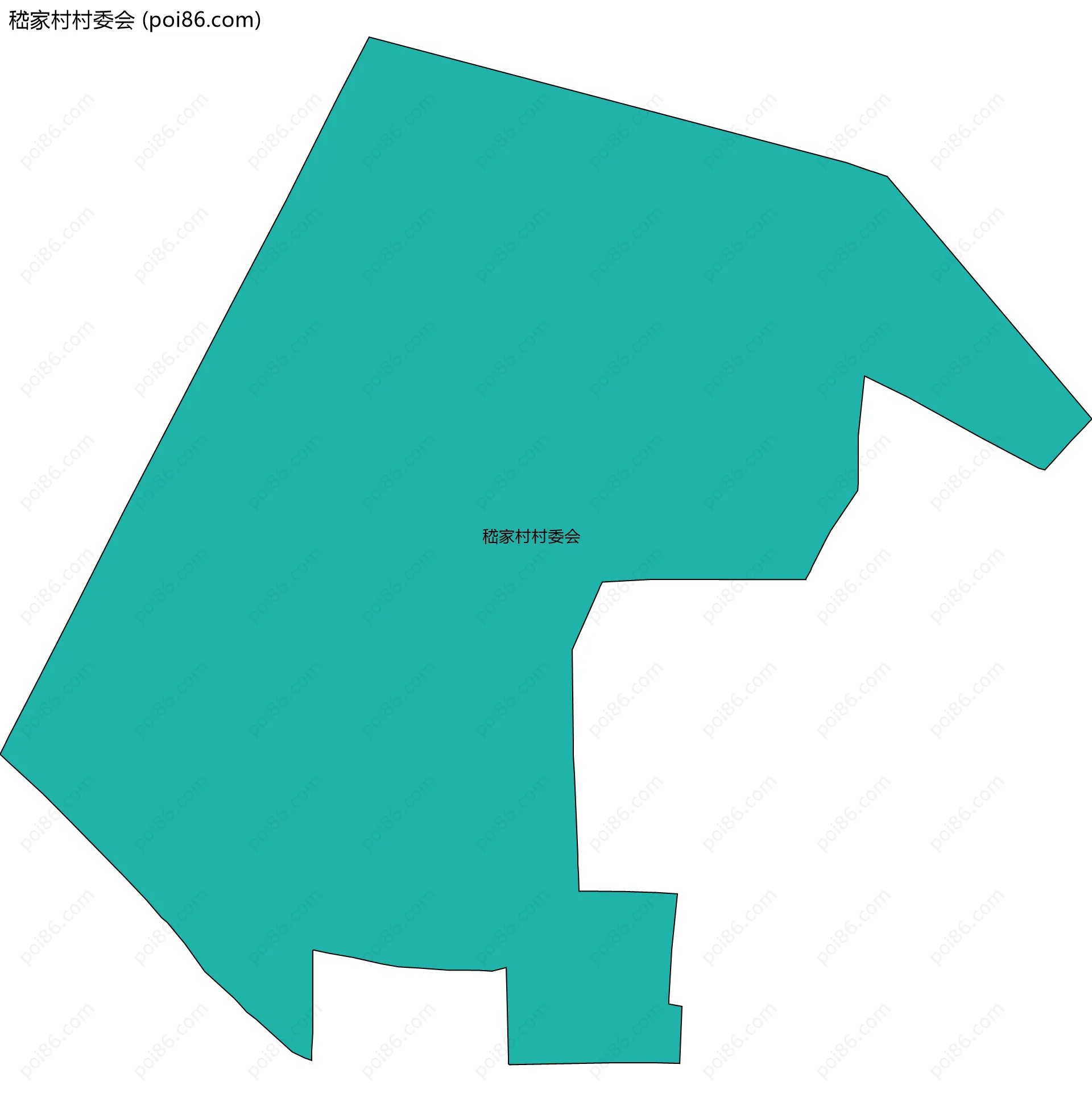 嵇家村村委会边界地图