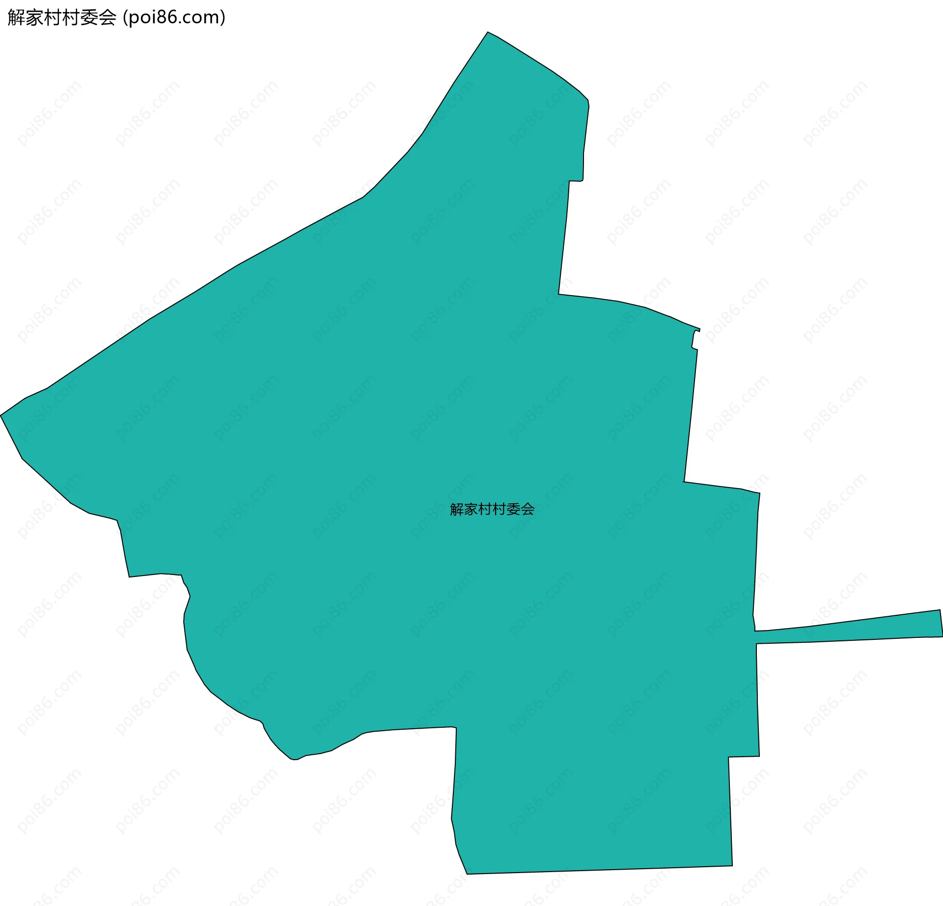 解家村村委会边界地图