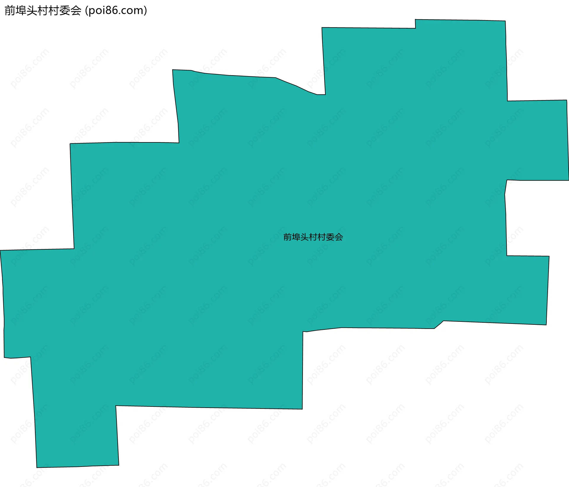 前埠头村村委会边界地图