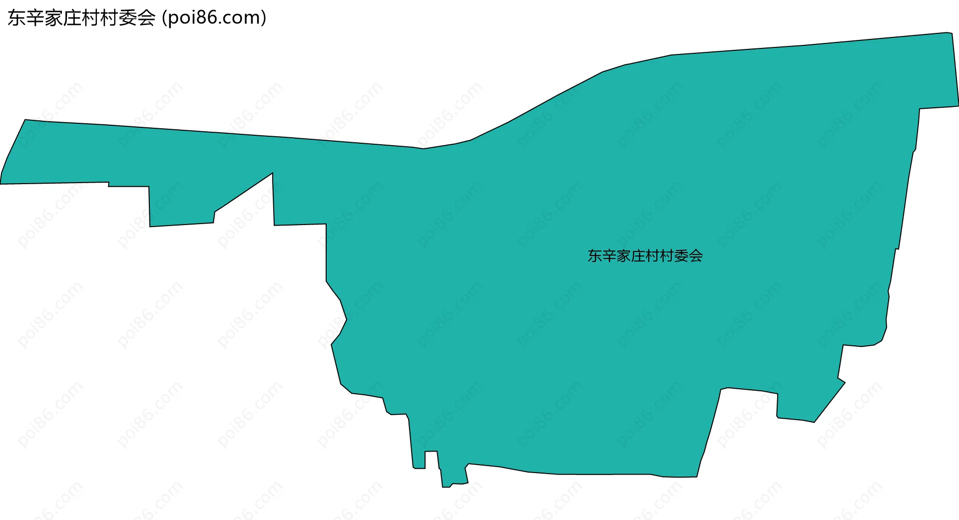 东辛家庄村村委会边界地图
