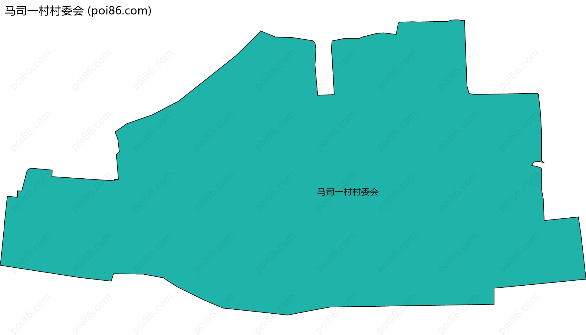马司一村村委会边界地图