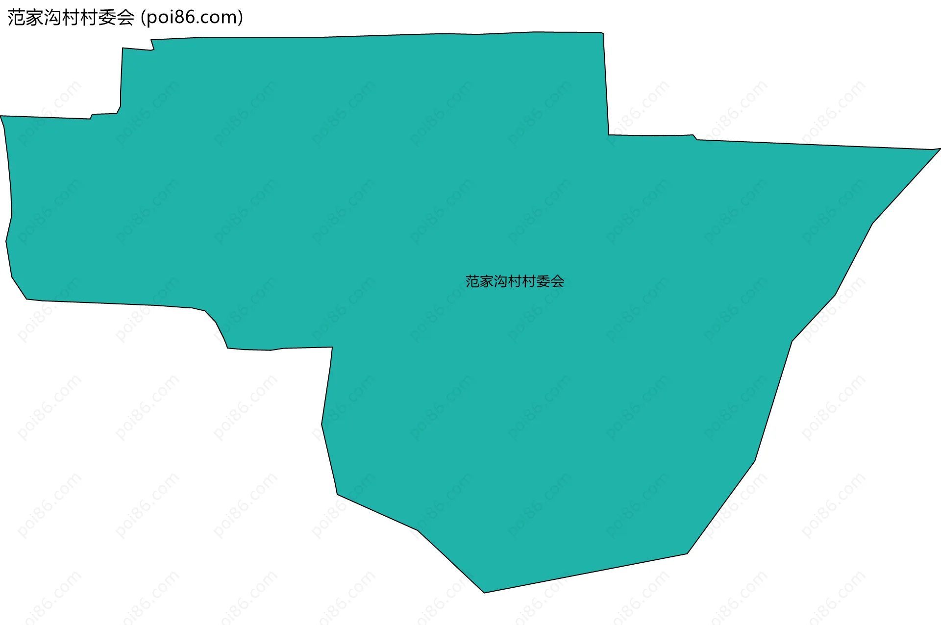 范家沟村村委会边界地图