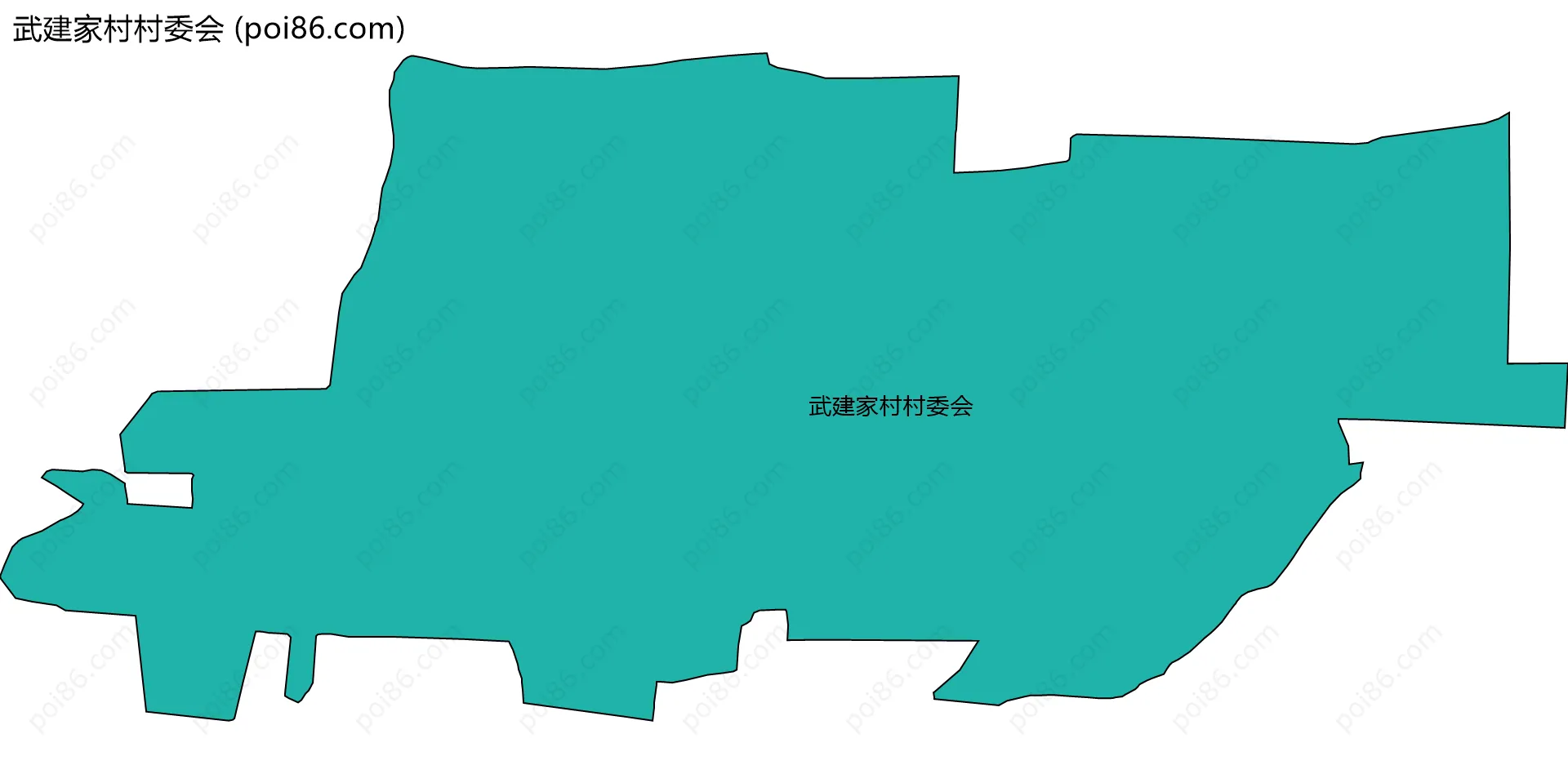 武建家村村委会边界地图