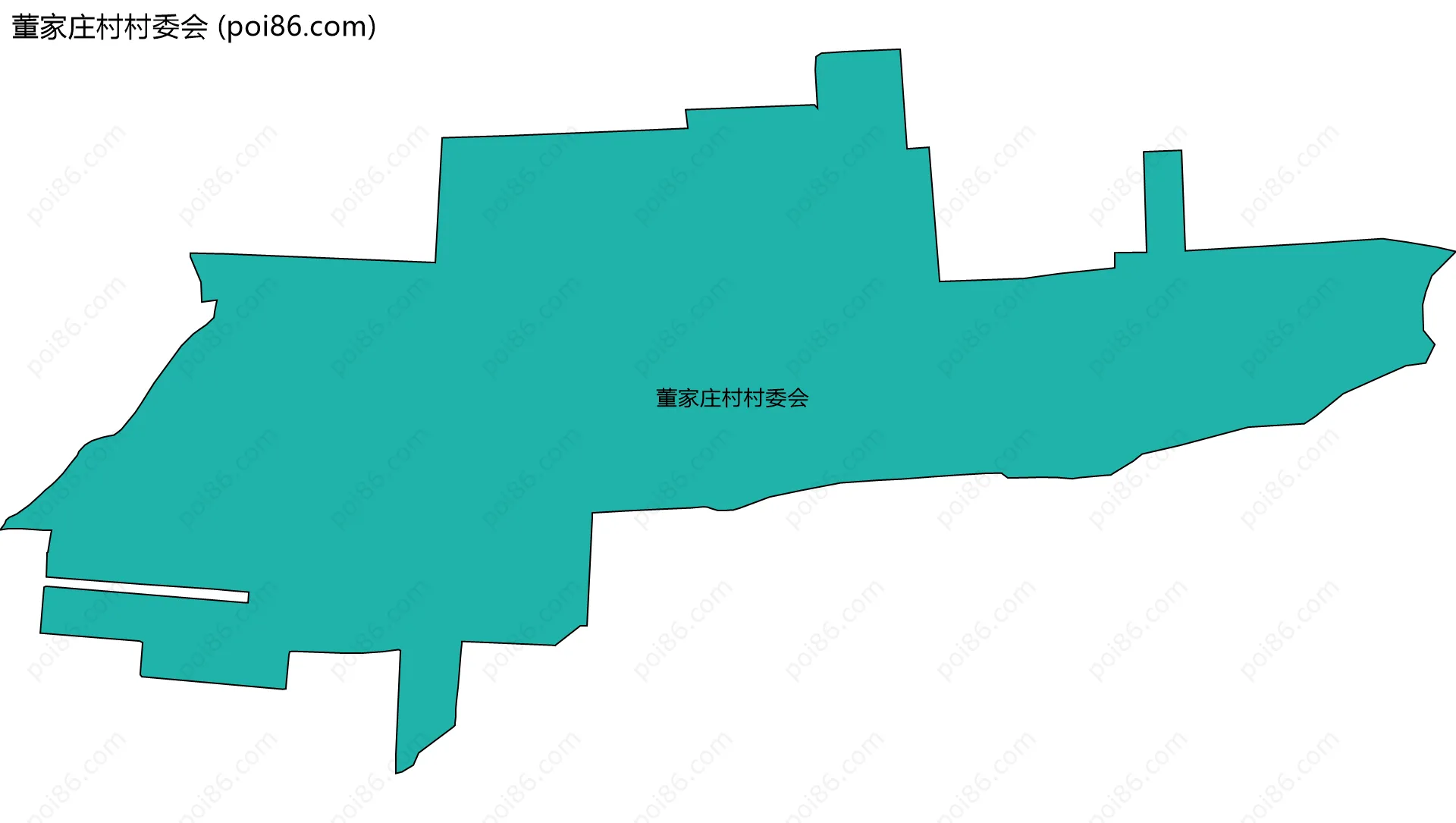 董家庄村村委会边界地图