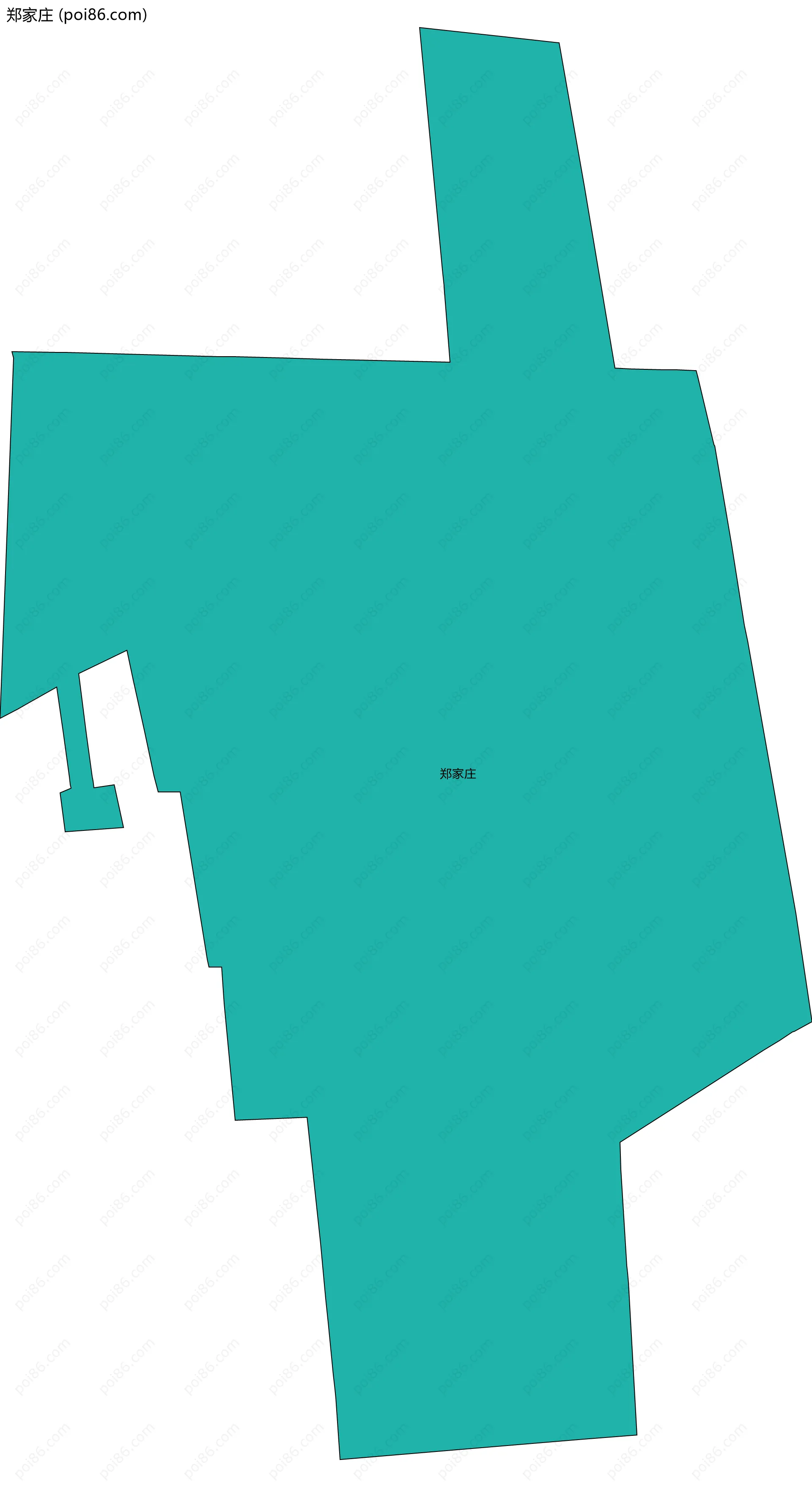 郑家庄边界地图