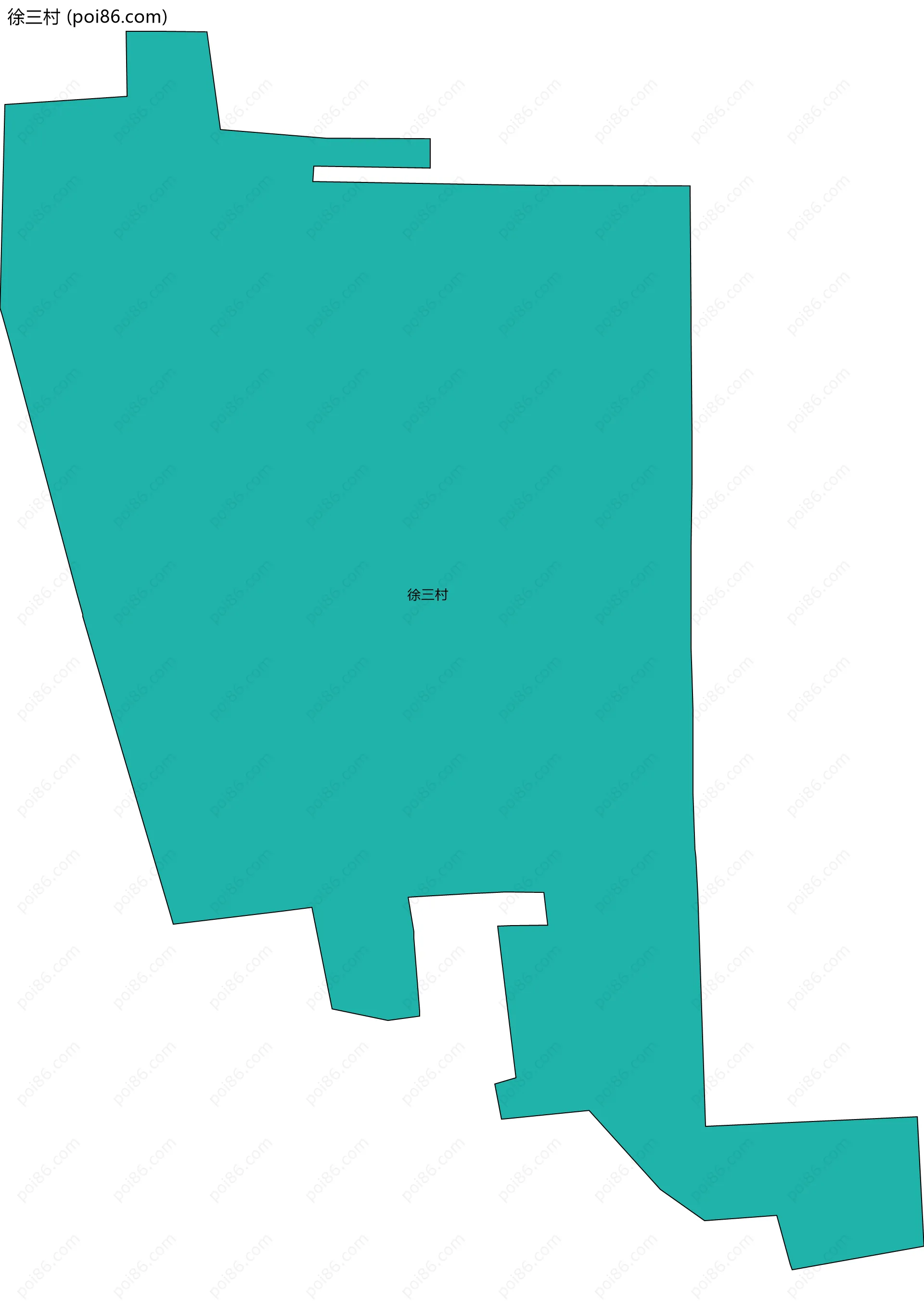 徐三村边界地图