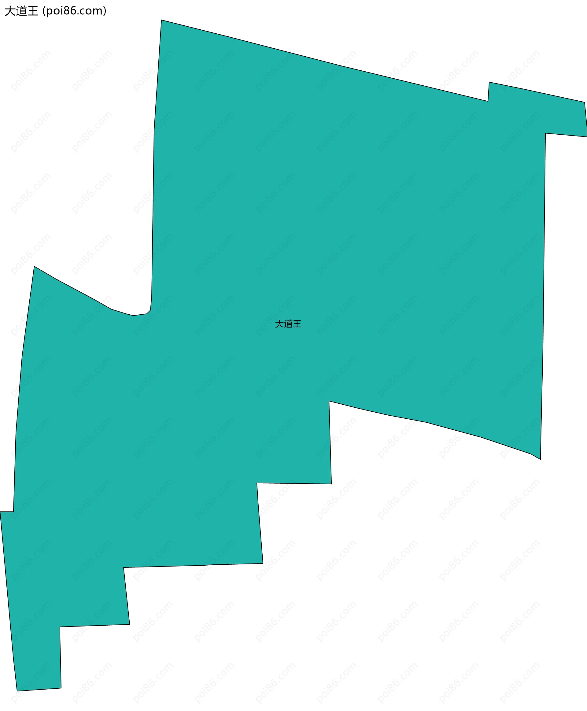 大道王边界地图