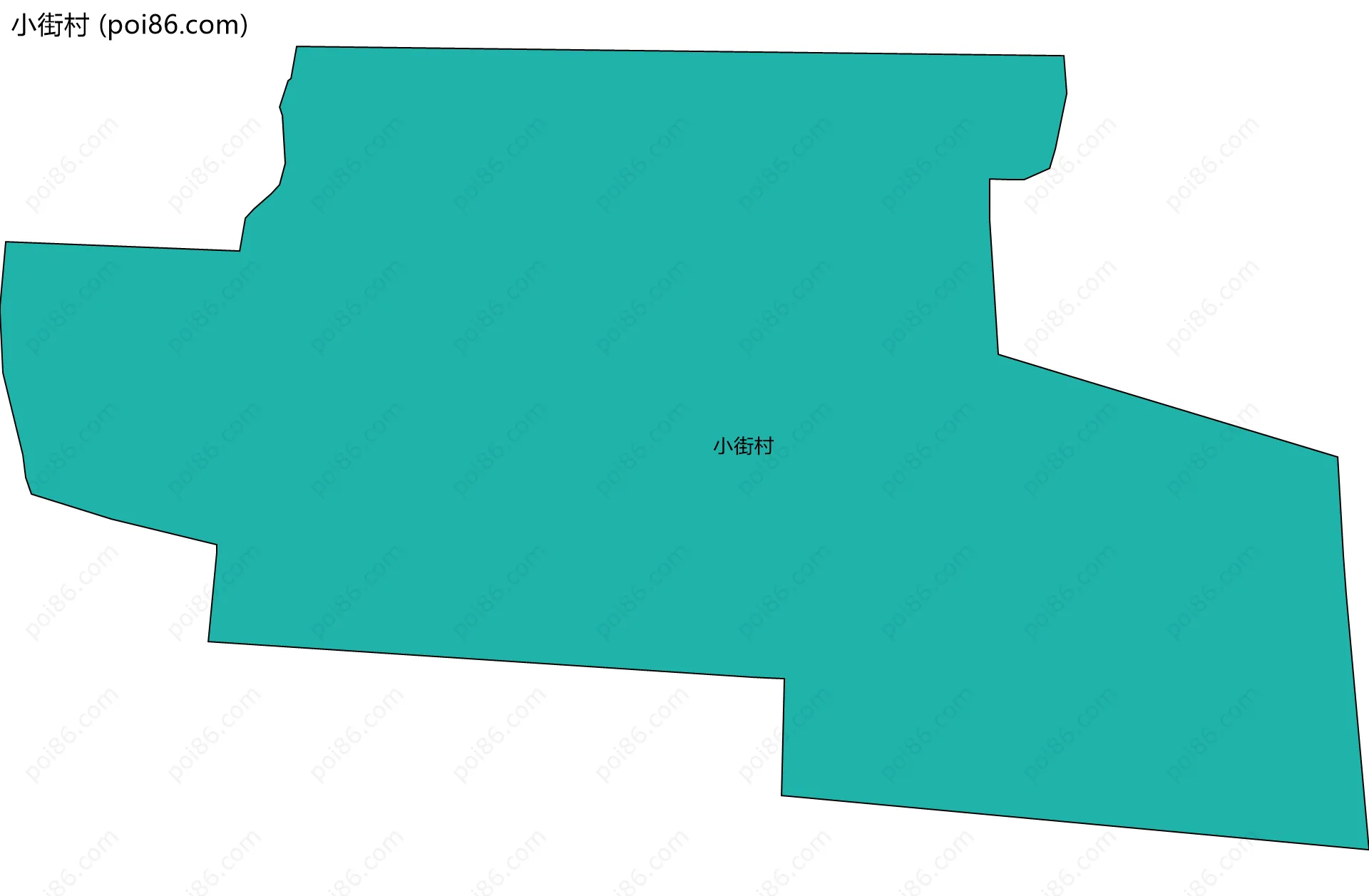 小街村边界地图