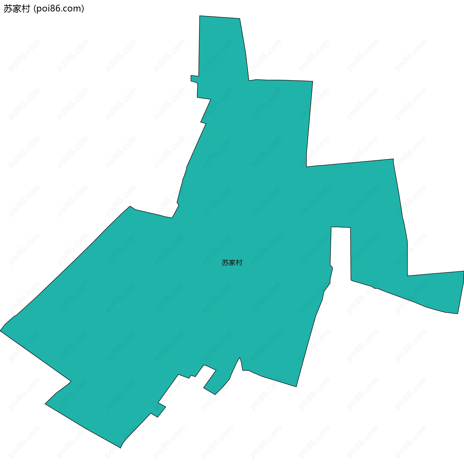 苏家村边界地图