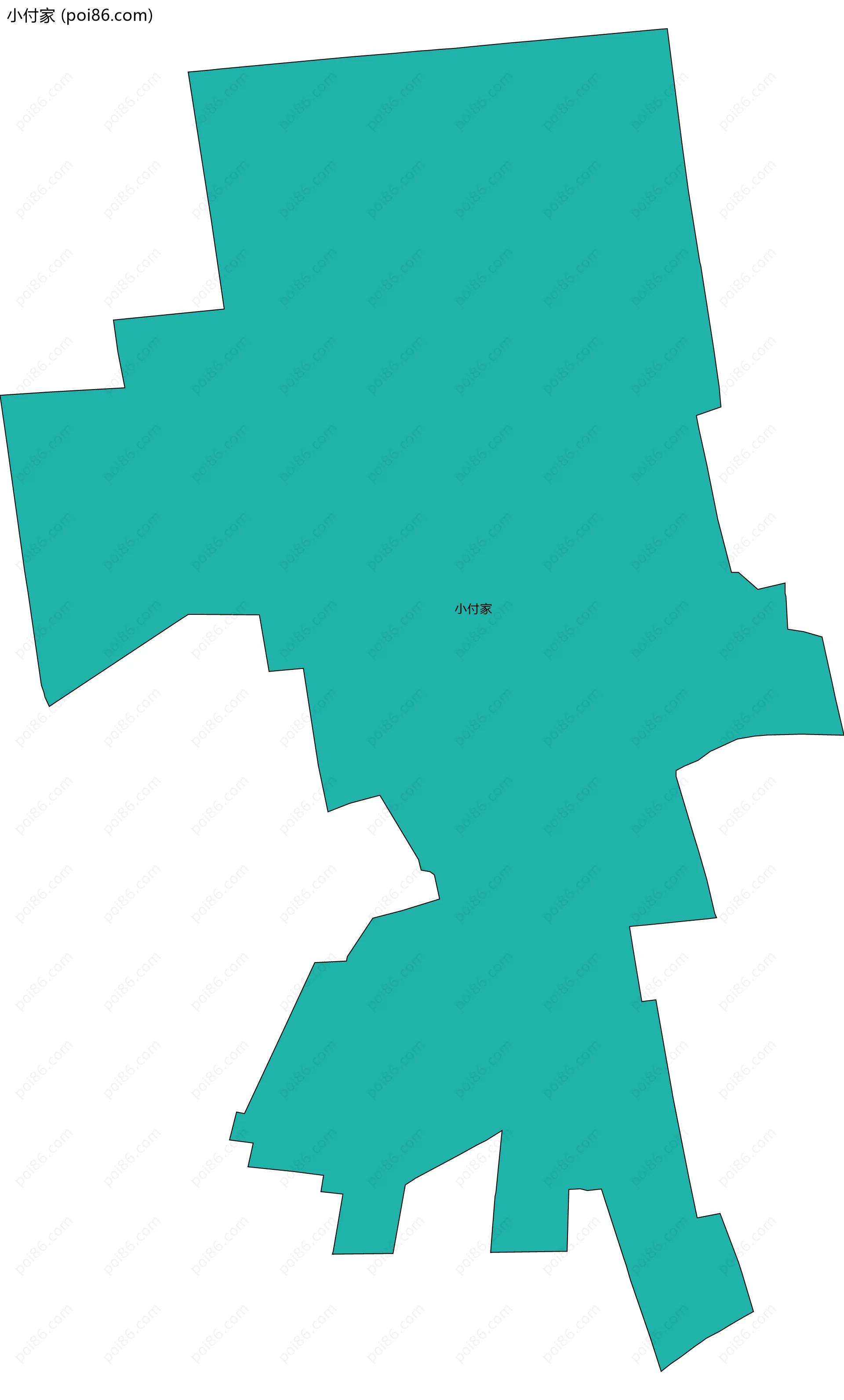 小付家边界地图