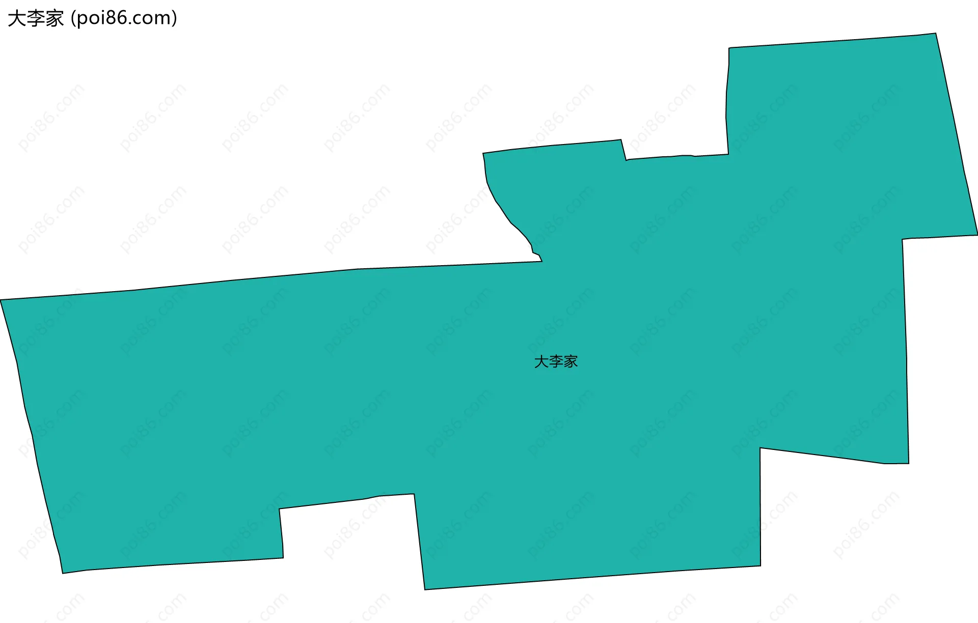 大李家边界地图