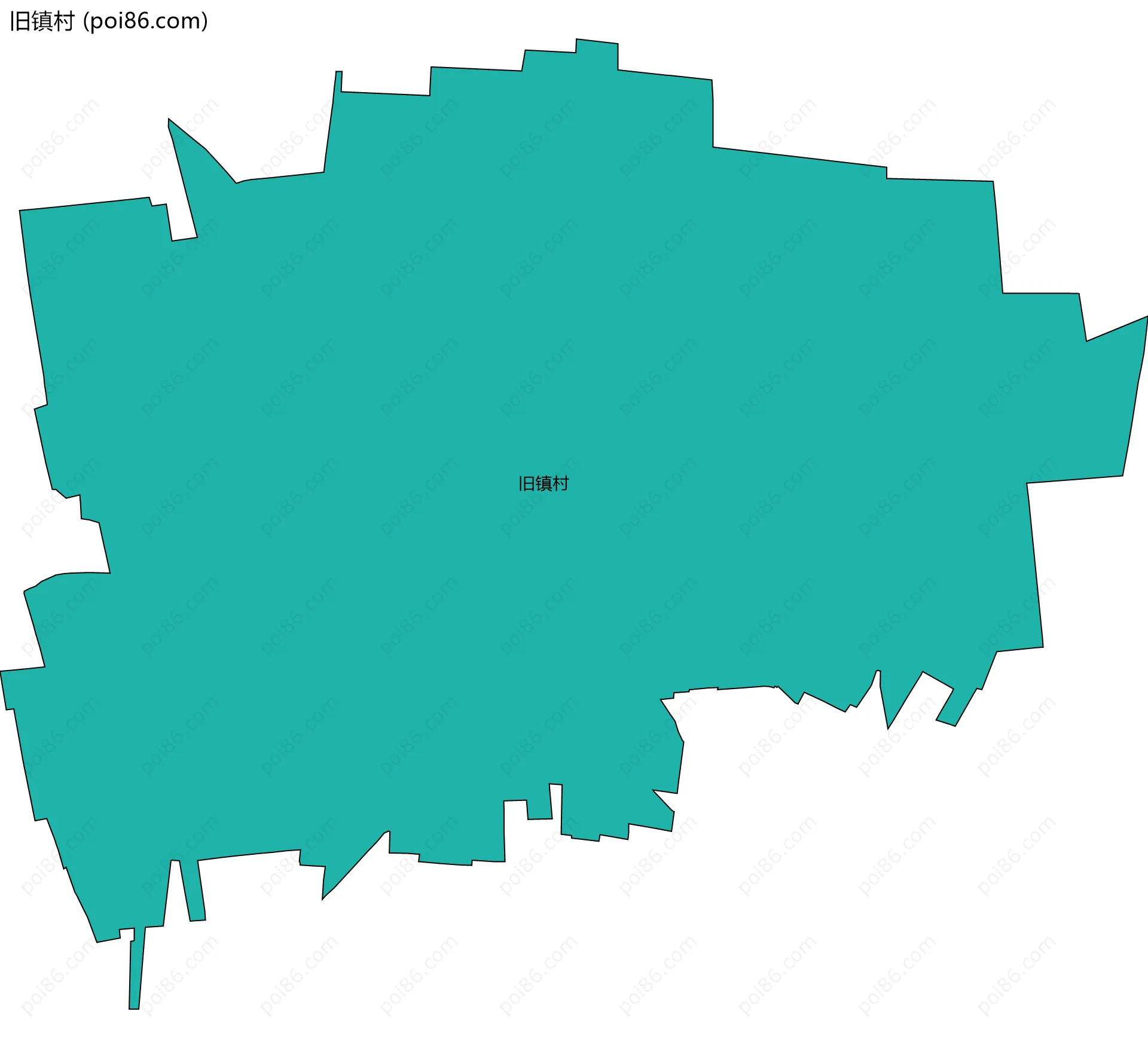 旧镇村边界地图