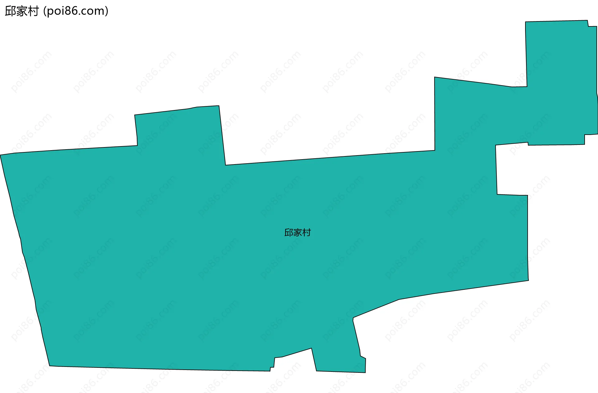 邱家村边界地图