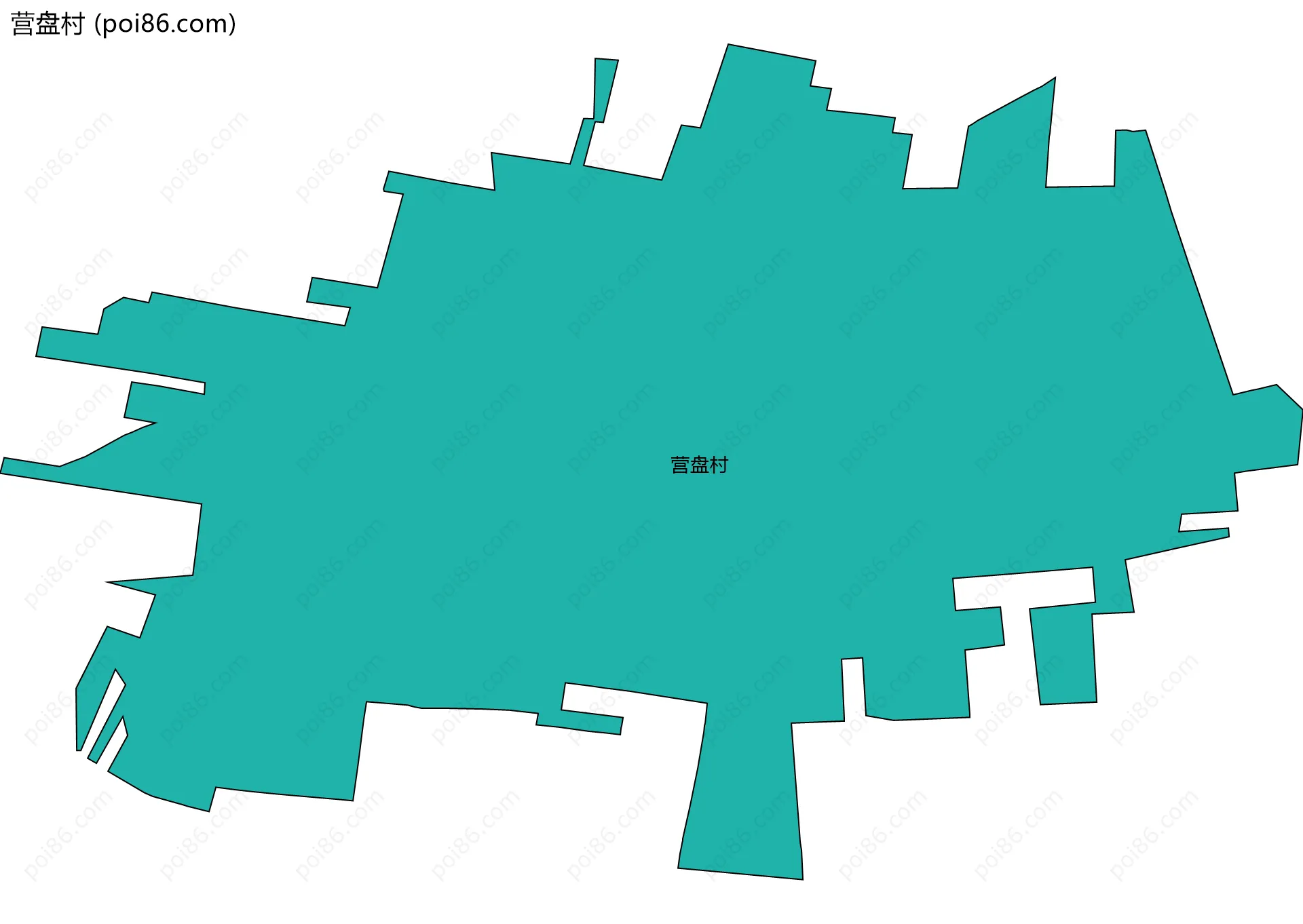 营盘村边界地图