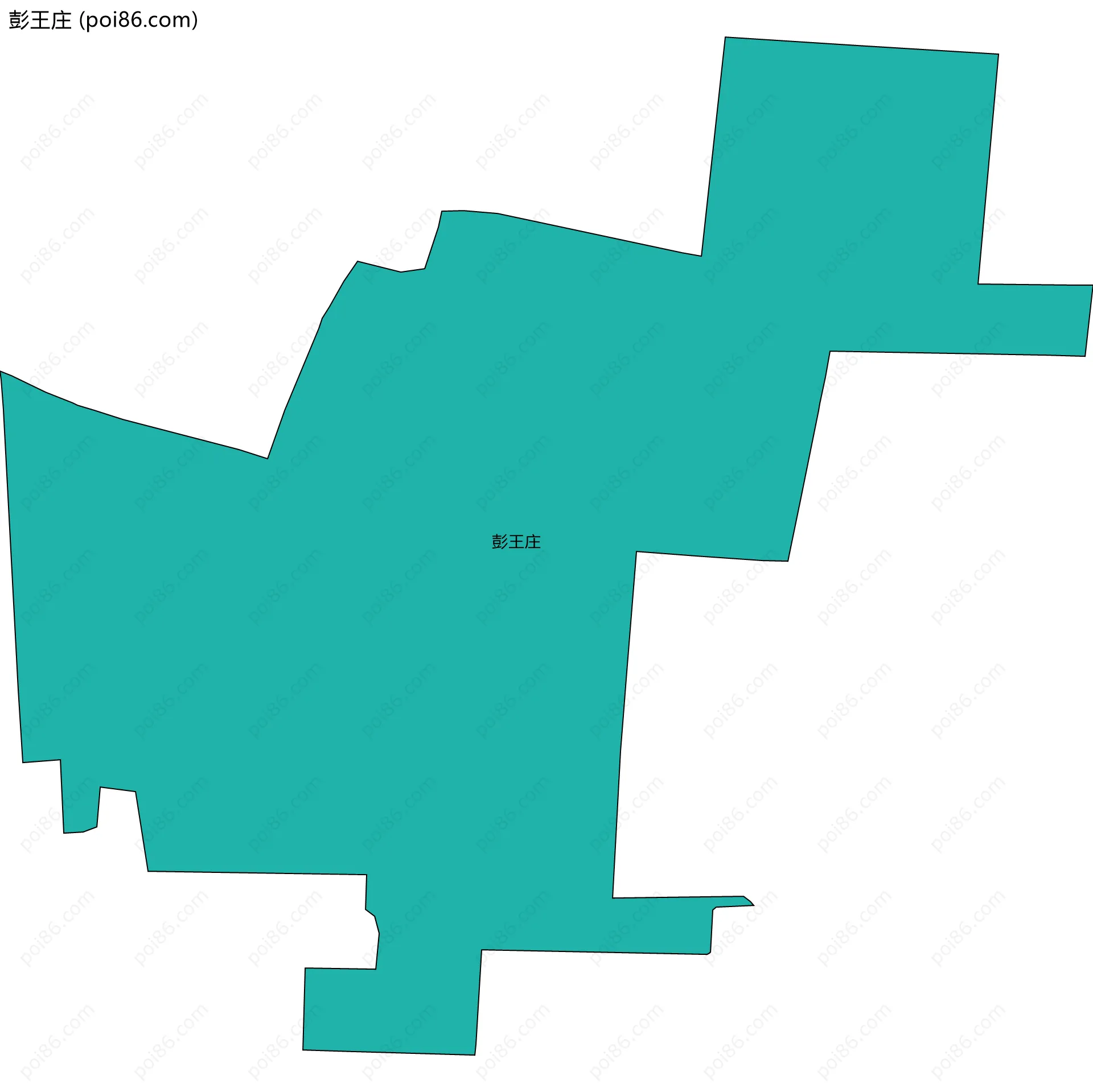 彭王庄边界地图