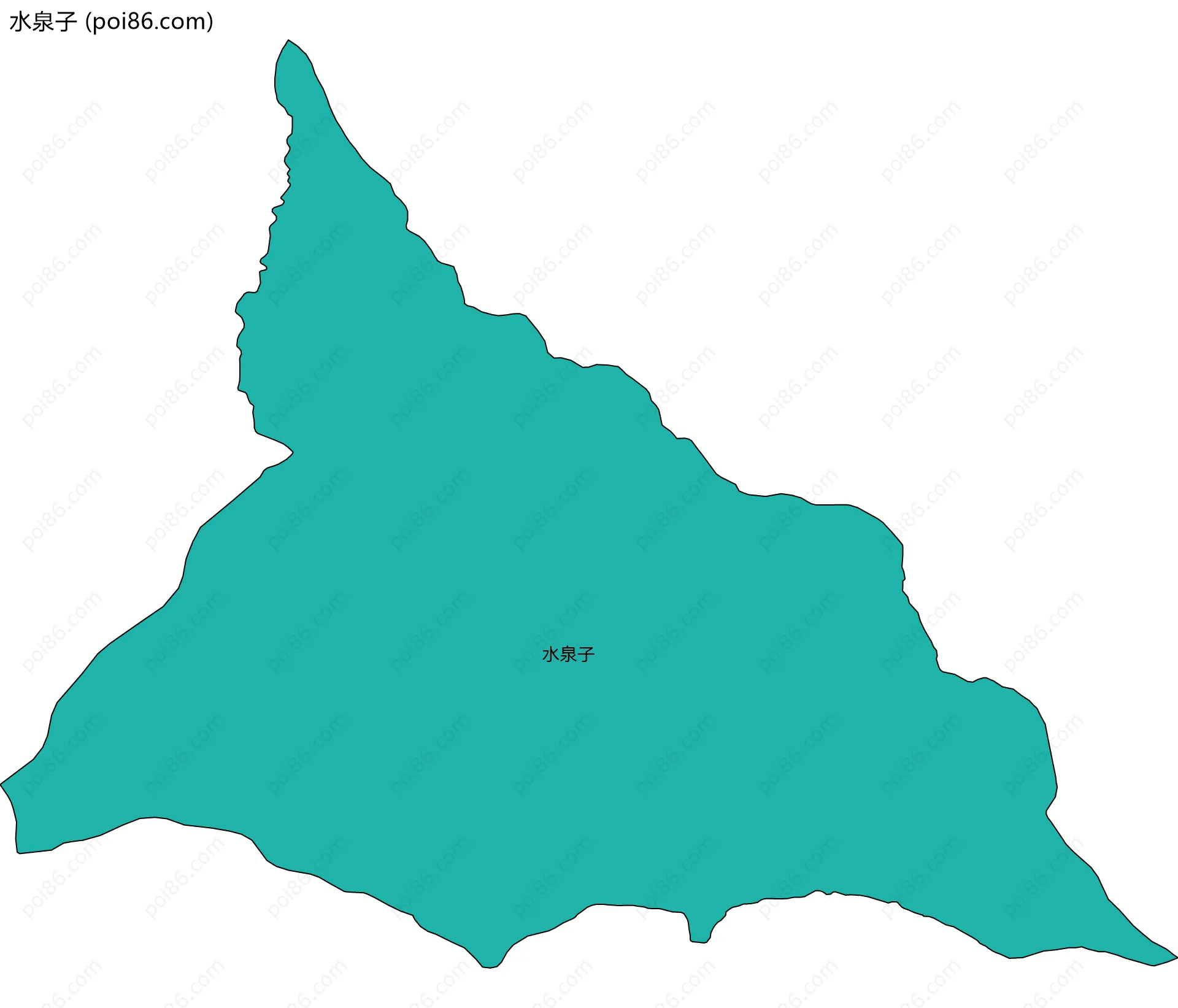 水泉子边界地图