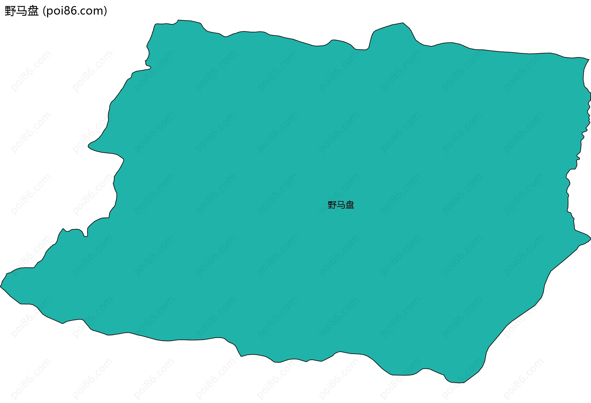 野马盘边界地图