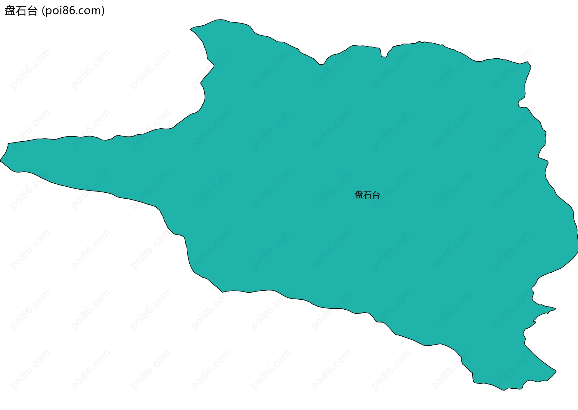 盘石台边界地图