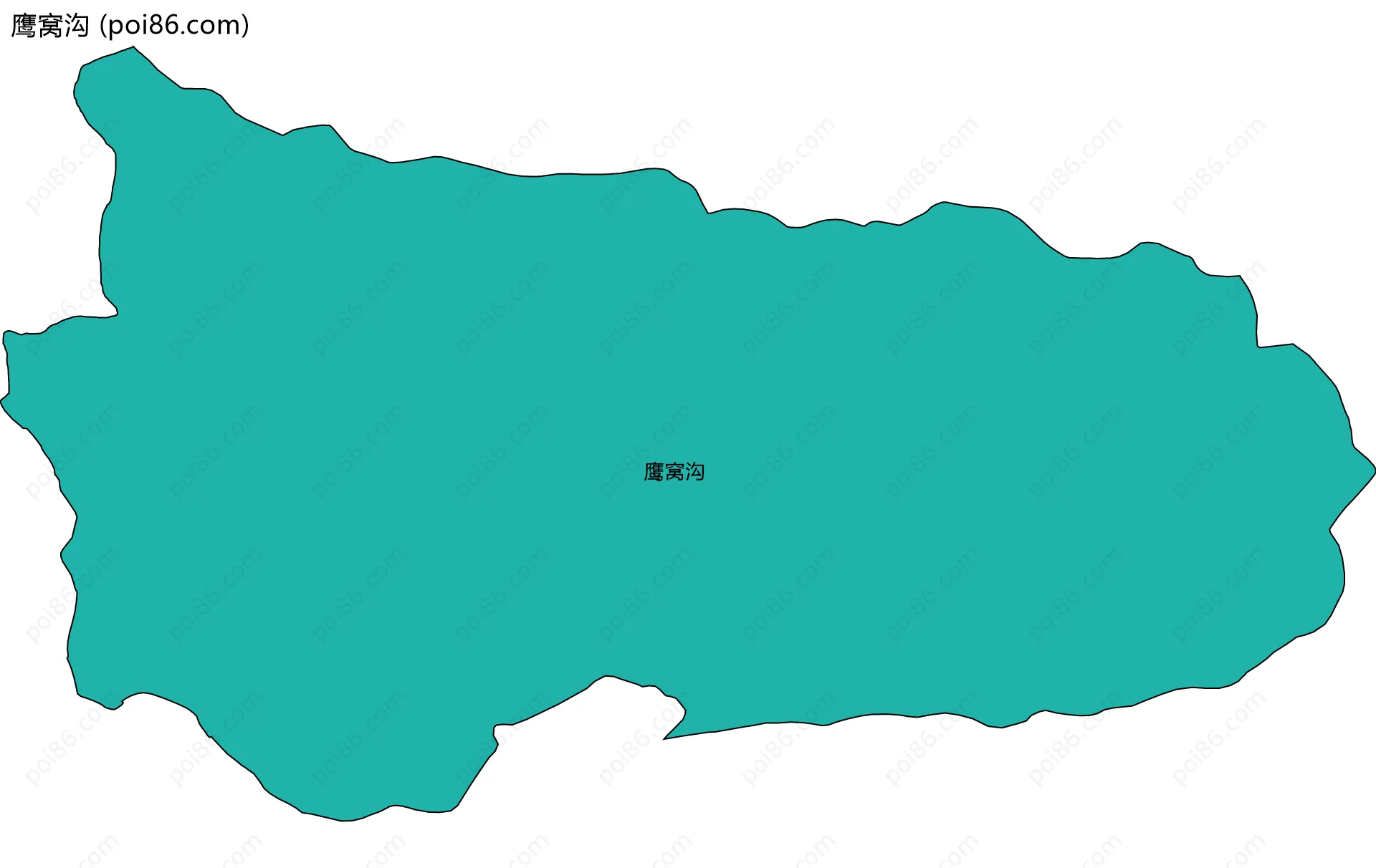 鹰窝沟边界地图