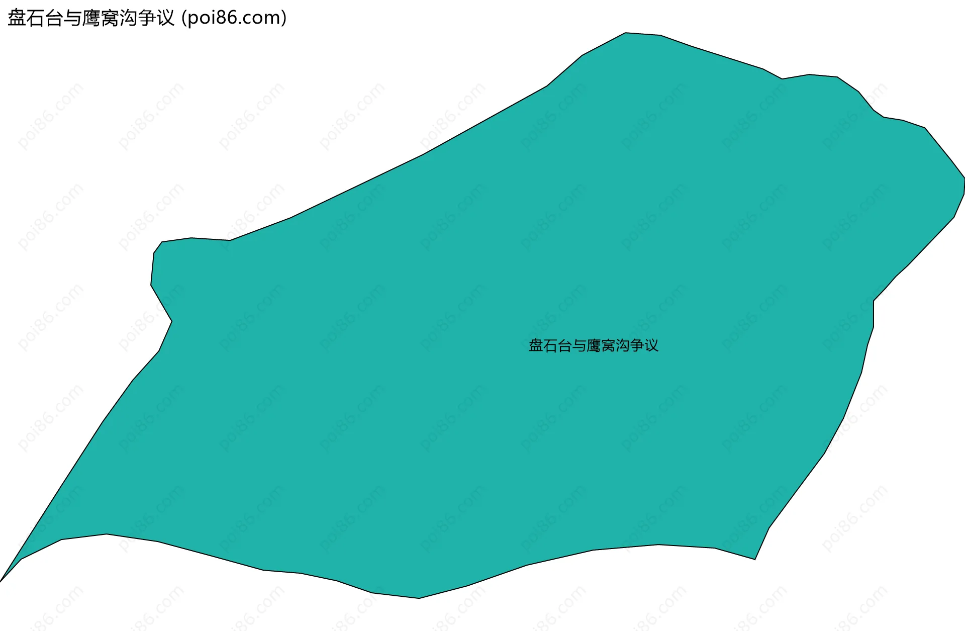 盘石台与鹰窝沟争议边界地图