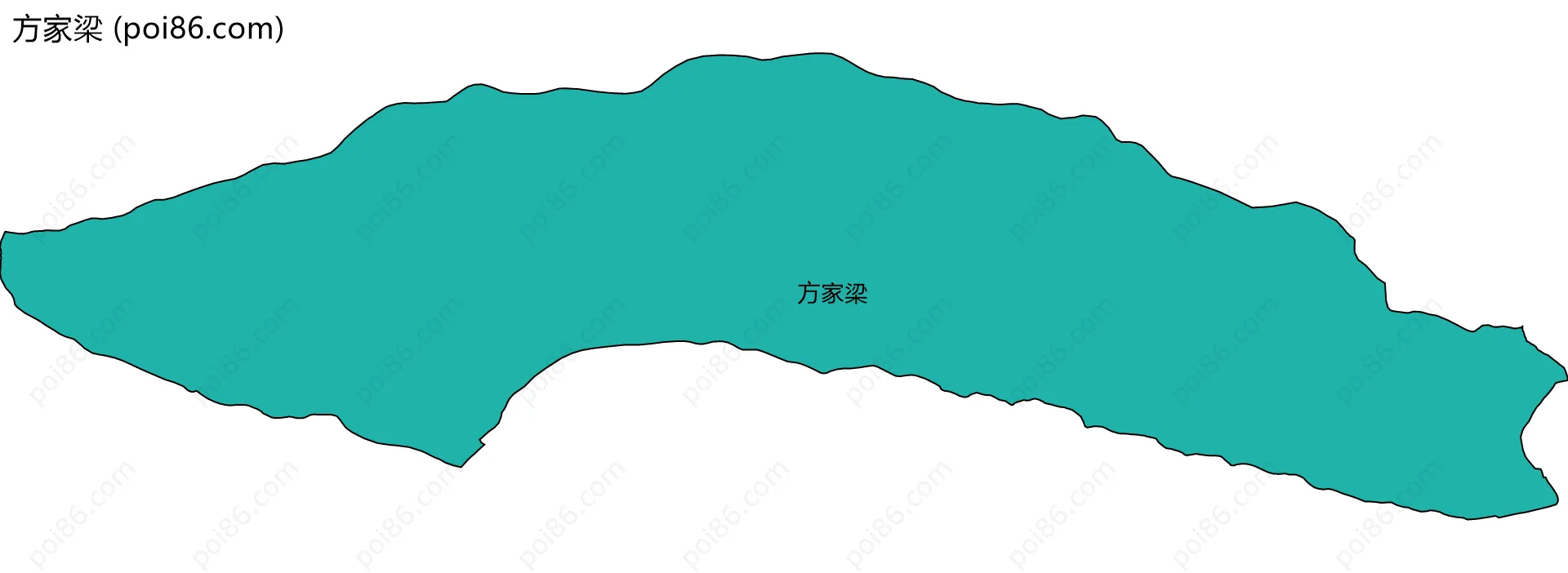 方家梁边界地图