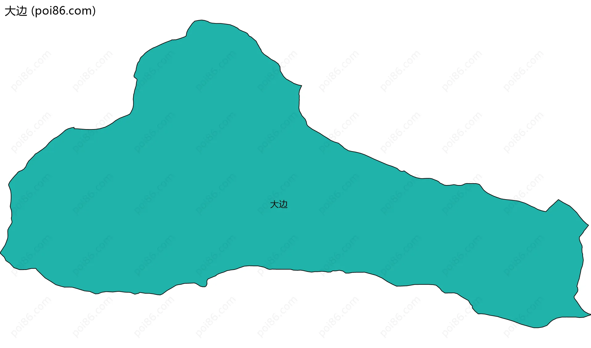 大边边界地图