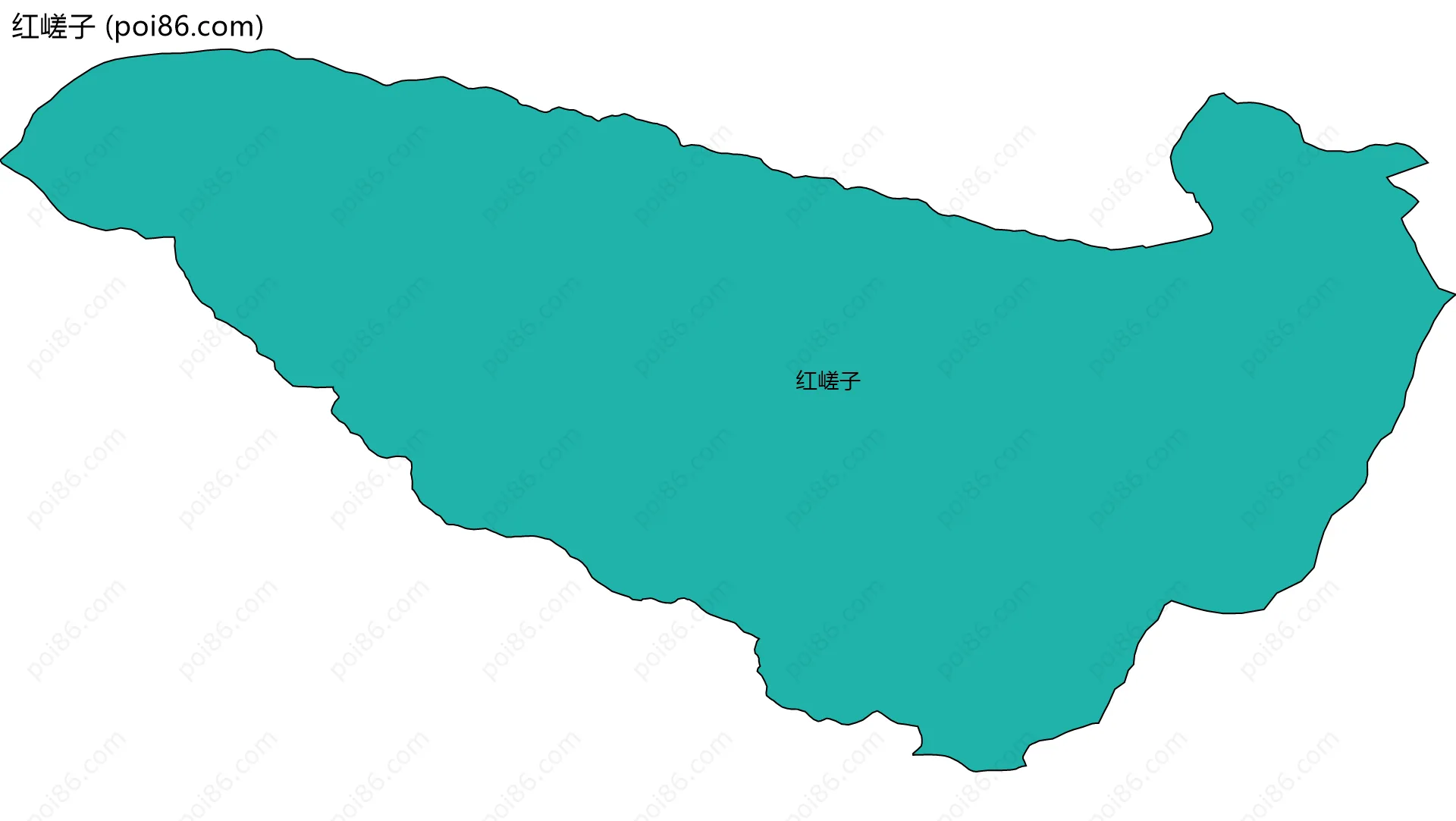 红嵯子边界地图