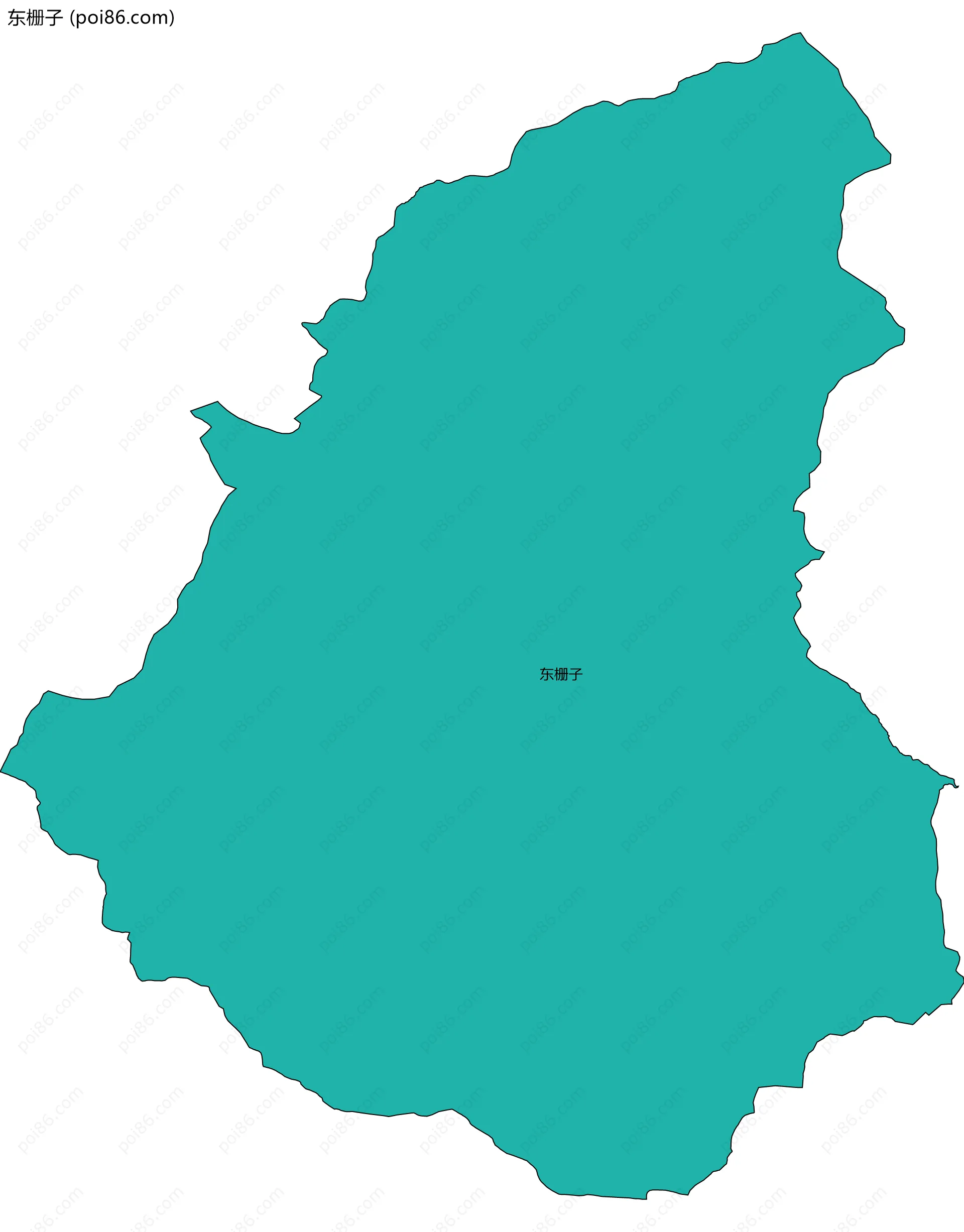 东栅子边界地图