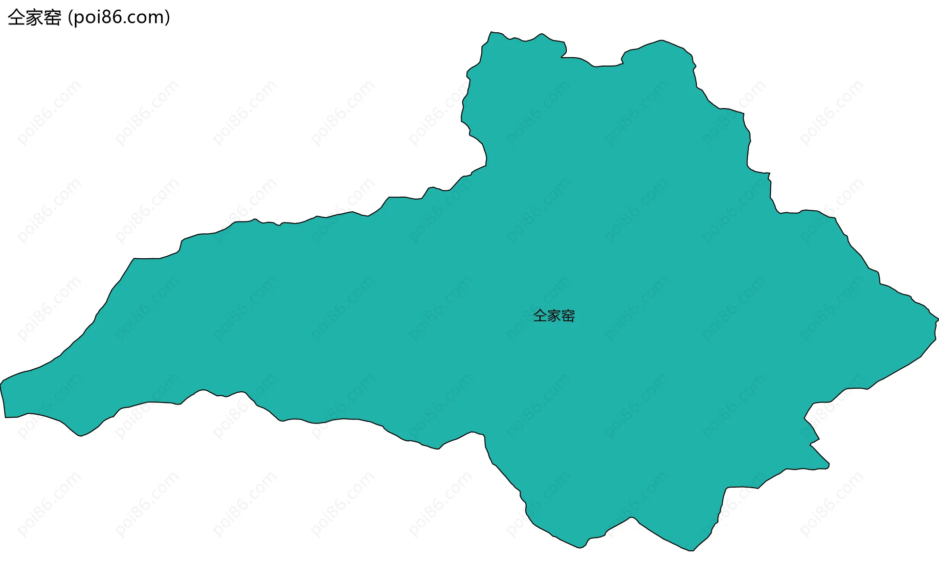 仝家窑边界地图