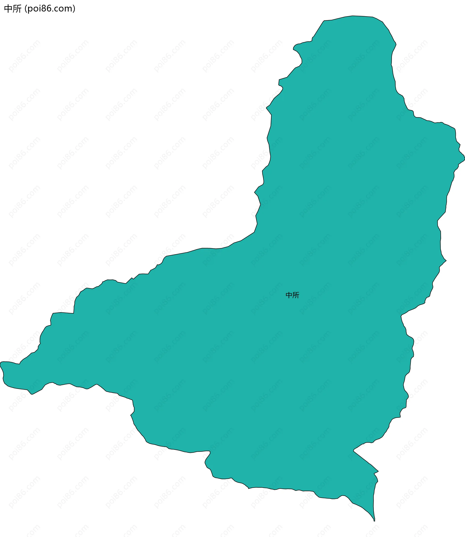 中所边界地图