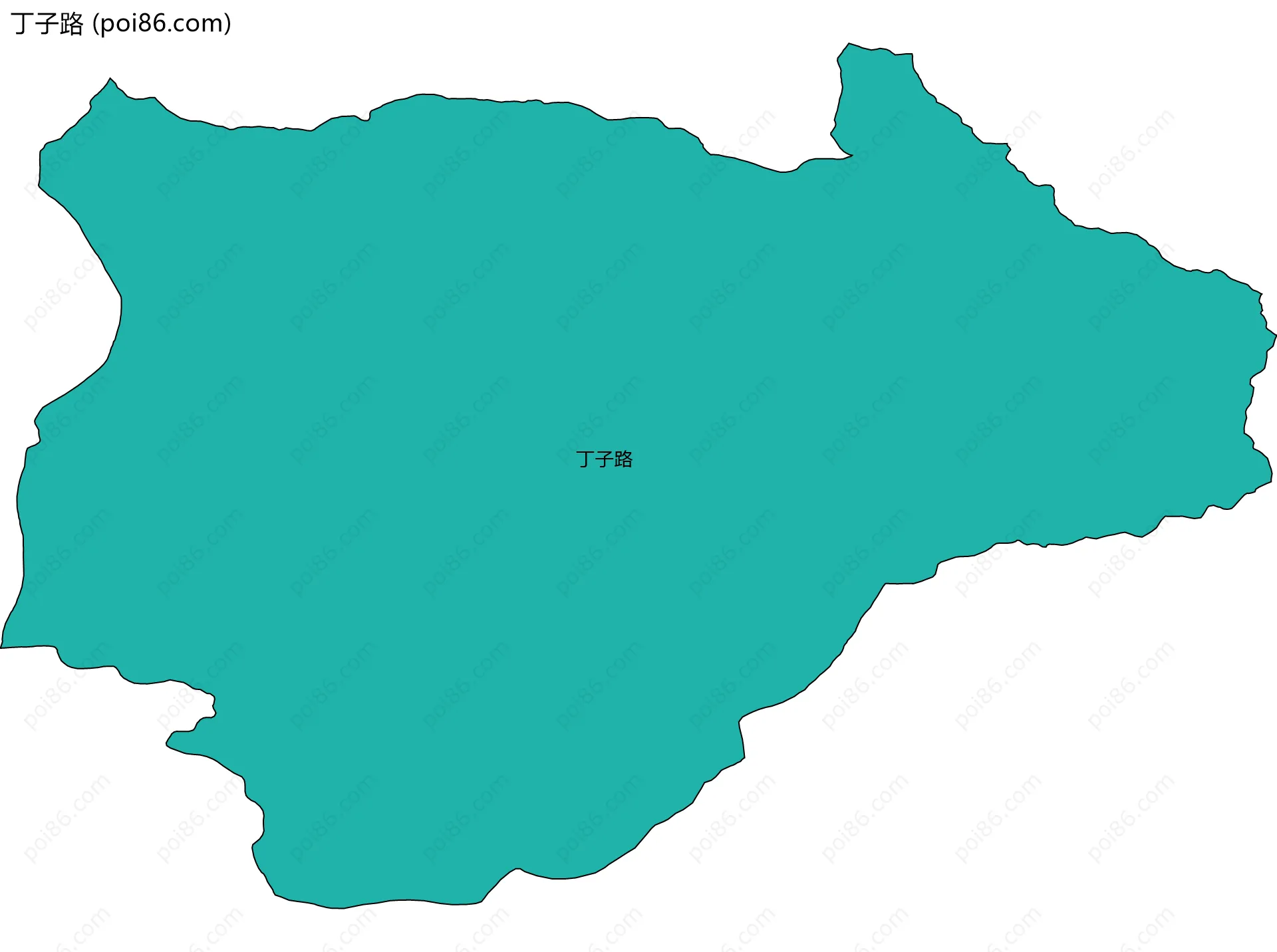丁子路边界地图