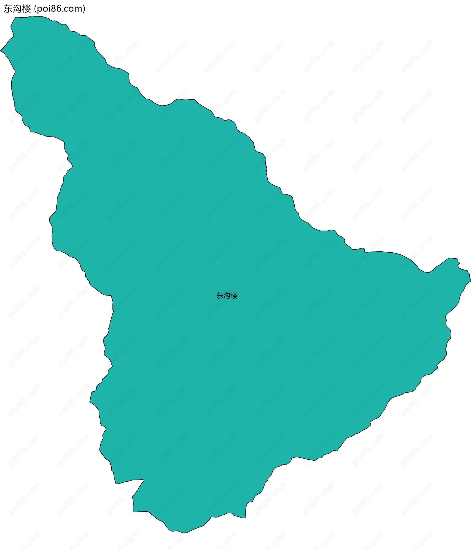 东沟楼边界地图