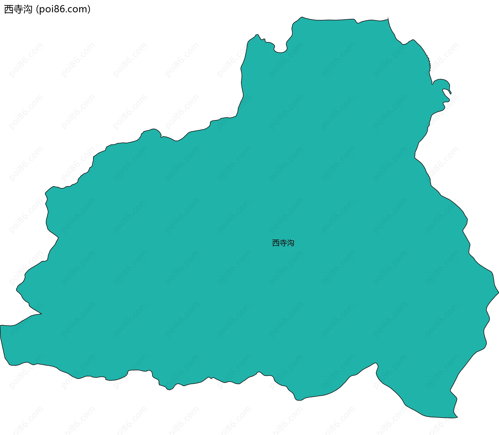 西寺沟边界地图