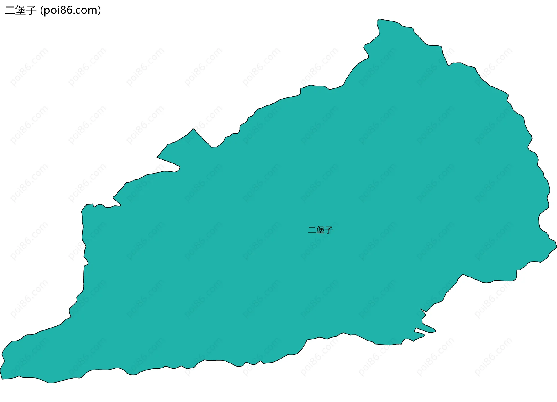 二堡子边界地图