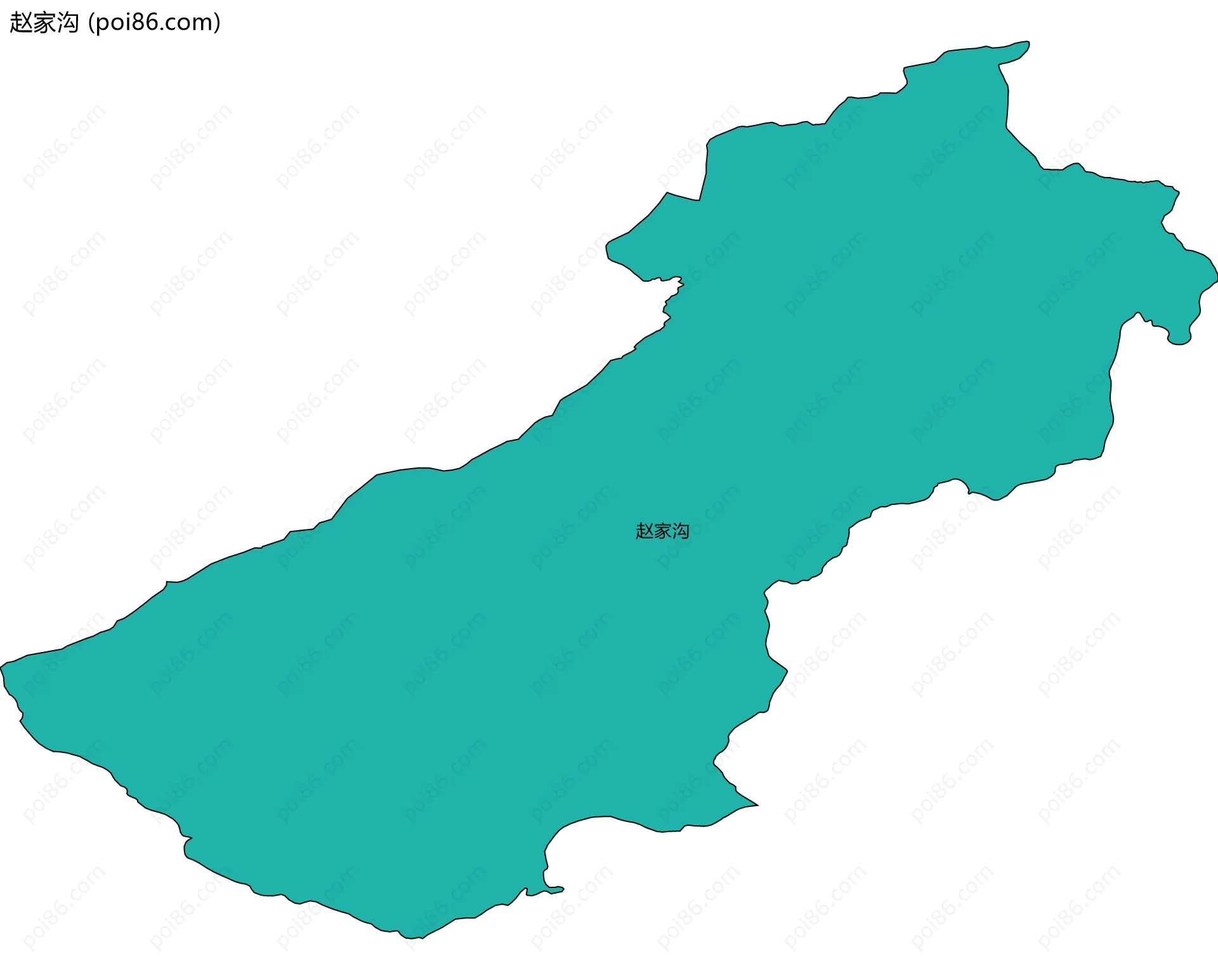 赵家沟边界地图