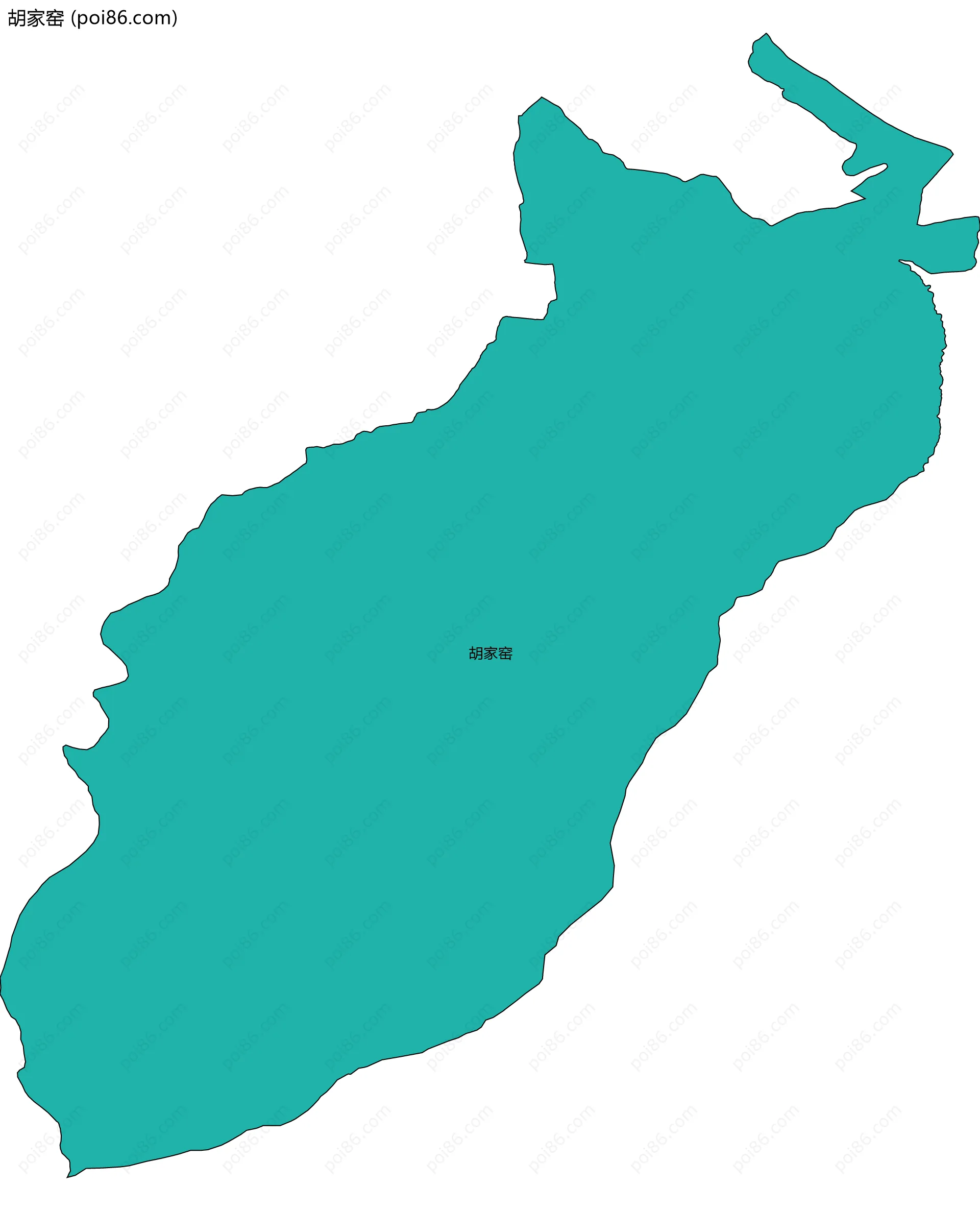 胡家窑边界地图